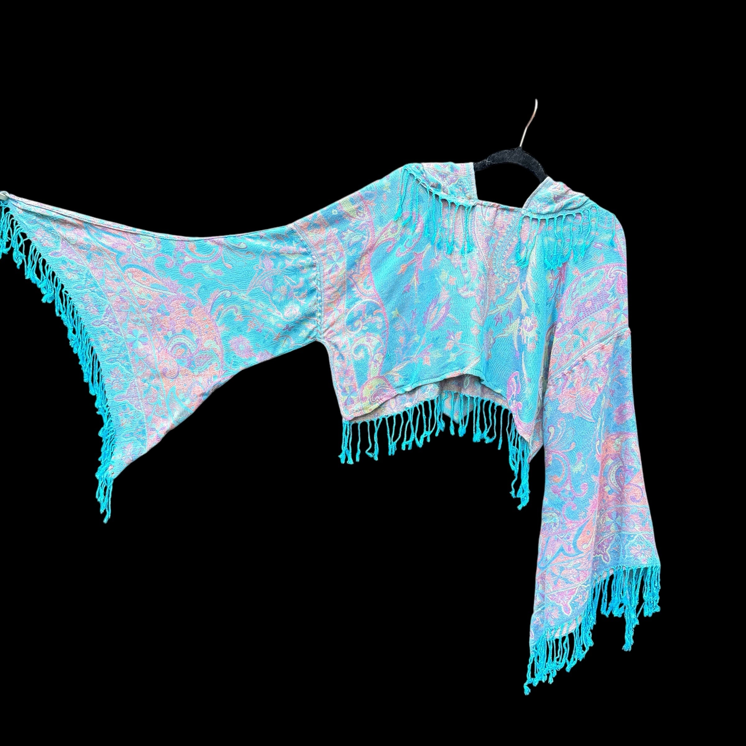 Butterfly Bell Pash Top - Oceanic Coral Color | Flowy Boho Blouse for Women | Perfect for Beach Vacations, Music Festivals & Summer Outfits
