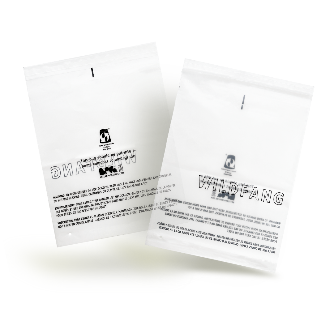 Eco-Friendly Custom Compostable Poly Garment Bags - Biodegradable Clothing Storage for Retail, Laundry & Travel