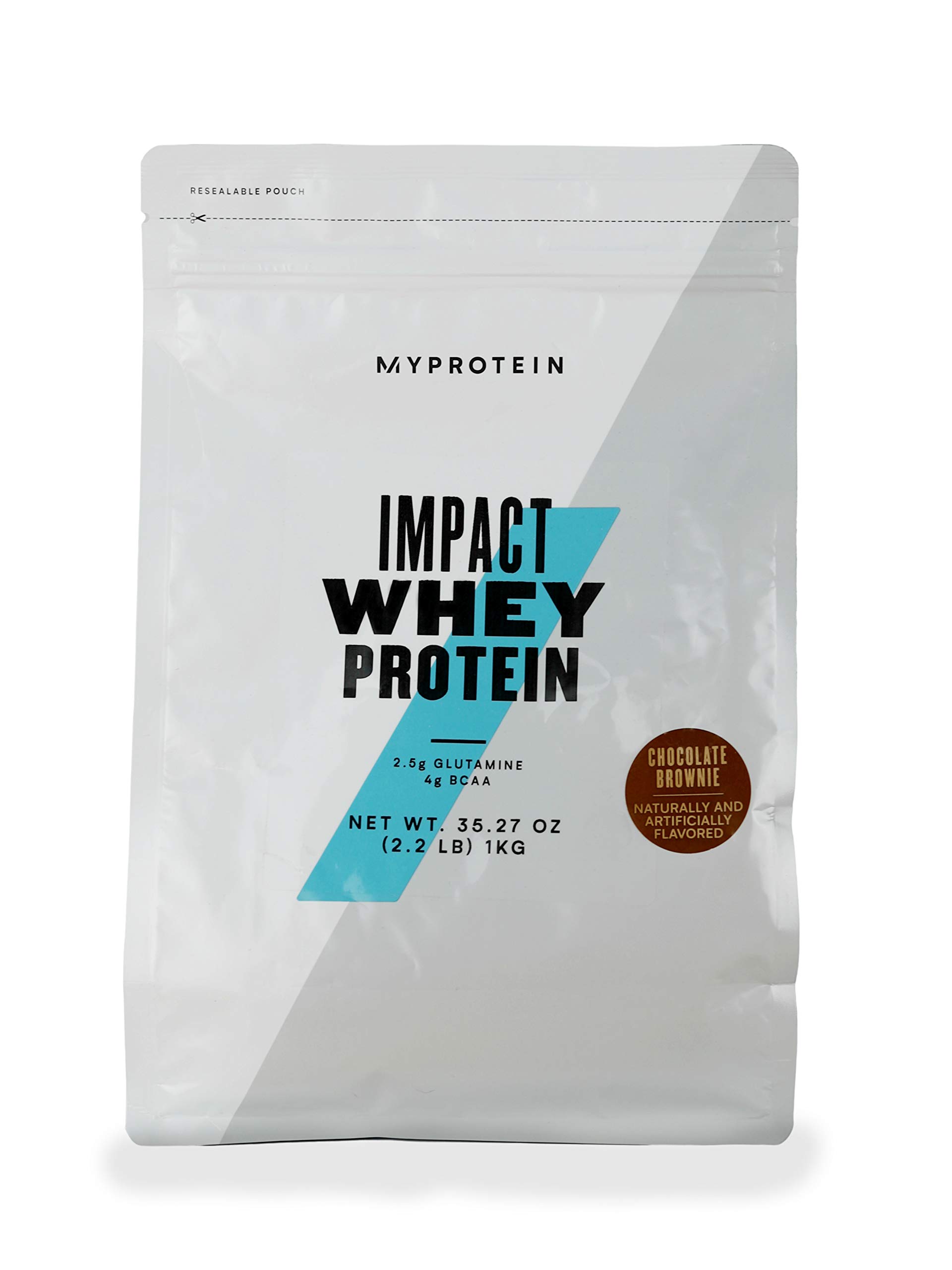 Myprotein® Impact Whey Protein Powder - Chocolate Brownie Flavor, 2.2 Lb (40 Servings) | High-Quality Protein Supplement for Muscle Recovery, Weight Loss & Post-Workout Nutrition | Ideal for Gym, Fitness & Bodybuilding