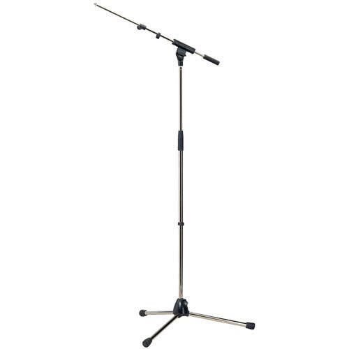 K&M 210/211 Tripod Boom Microphone Stand - Professional Adjustable Mic Stand for Studio Recording, Podcasting & Live Performances - Perfect for Singers, Musicians & Content Creators