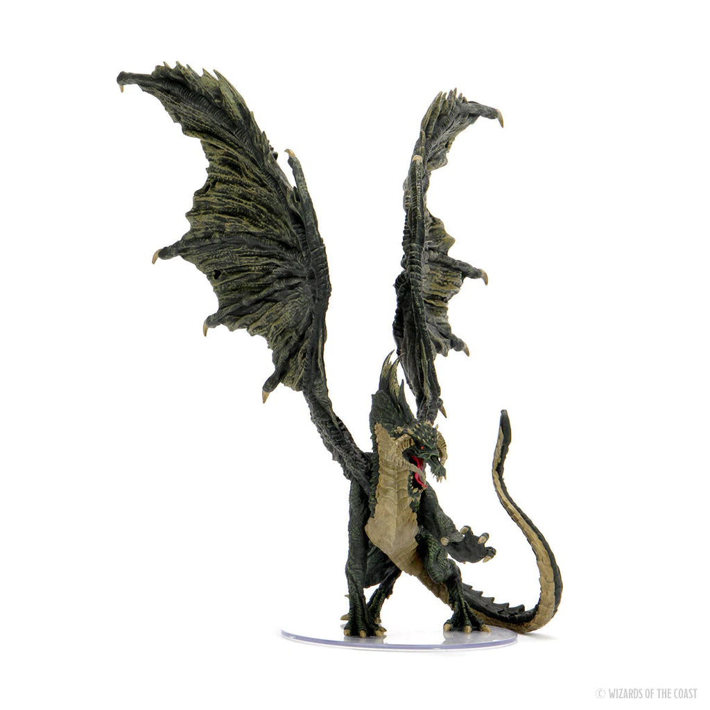 Premium Black Adult Dragon Figure - D&D Icons of the Realms Miniature for Tabletop RPG, Dungeons & Dragons Gameplay & Fantasy Collectibles - Perfect for D&D Campaigns, RPG Battles & Collector Displays