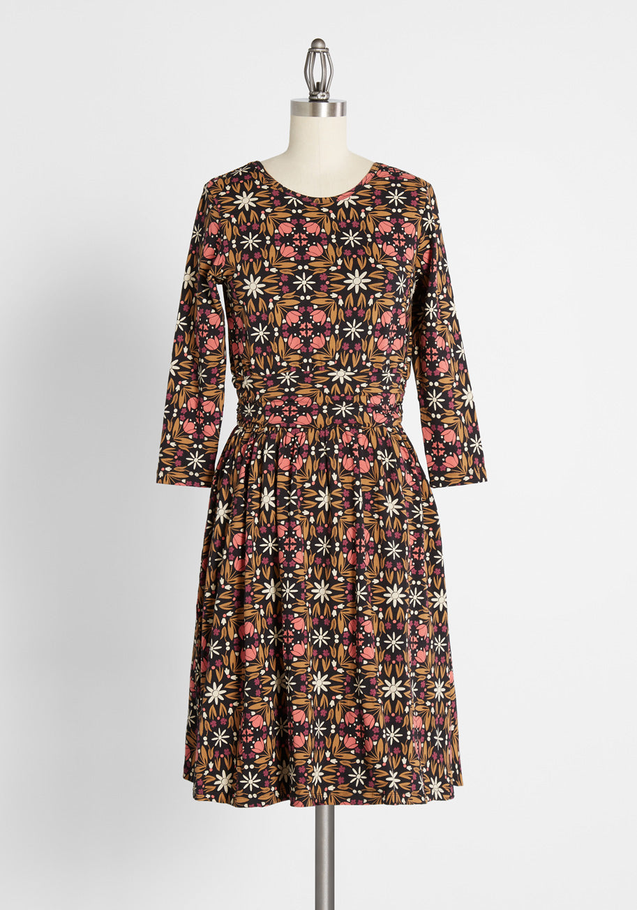Elegant Night Blooming Beauty Dress for Women - Perfect for Evening Parties, Date Nights & Special Occasions