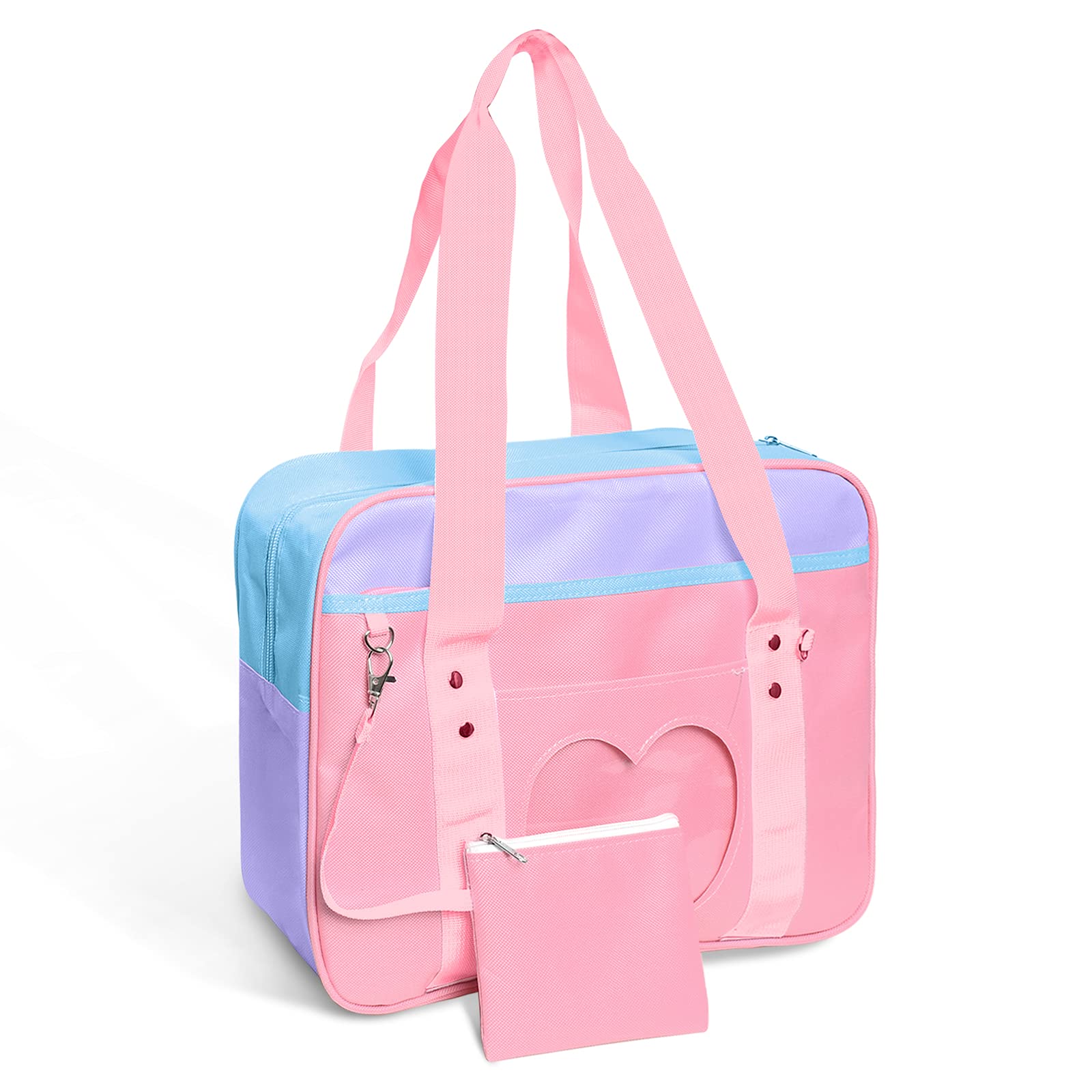 Japanese Anime Ita Bag - Heart Shape JK School Bag with Purse, Cute Shoulder Handbag for Girls & Women | Perfect for Cosplay, School, Shopping & Daily Use