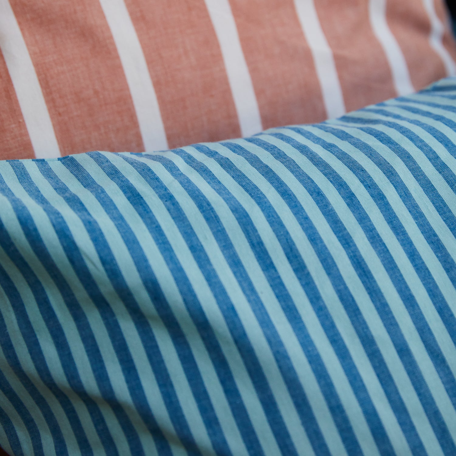 Premium Cordell Cotton Euro Pillowcase Set - Soft & Breathable Bedding - Capri Blue - Perfect for Guest Rooms, Master Bedrooms & Luxury Hotels