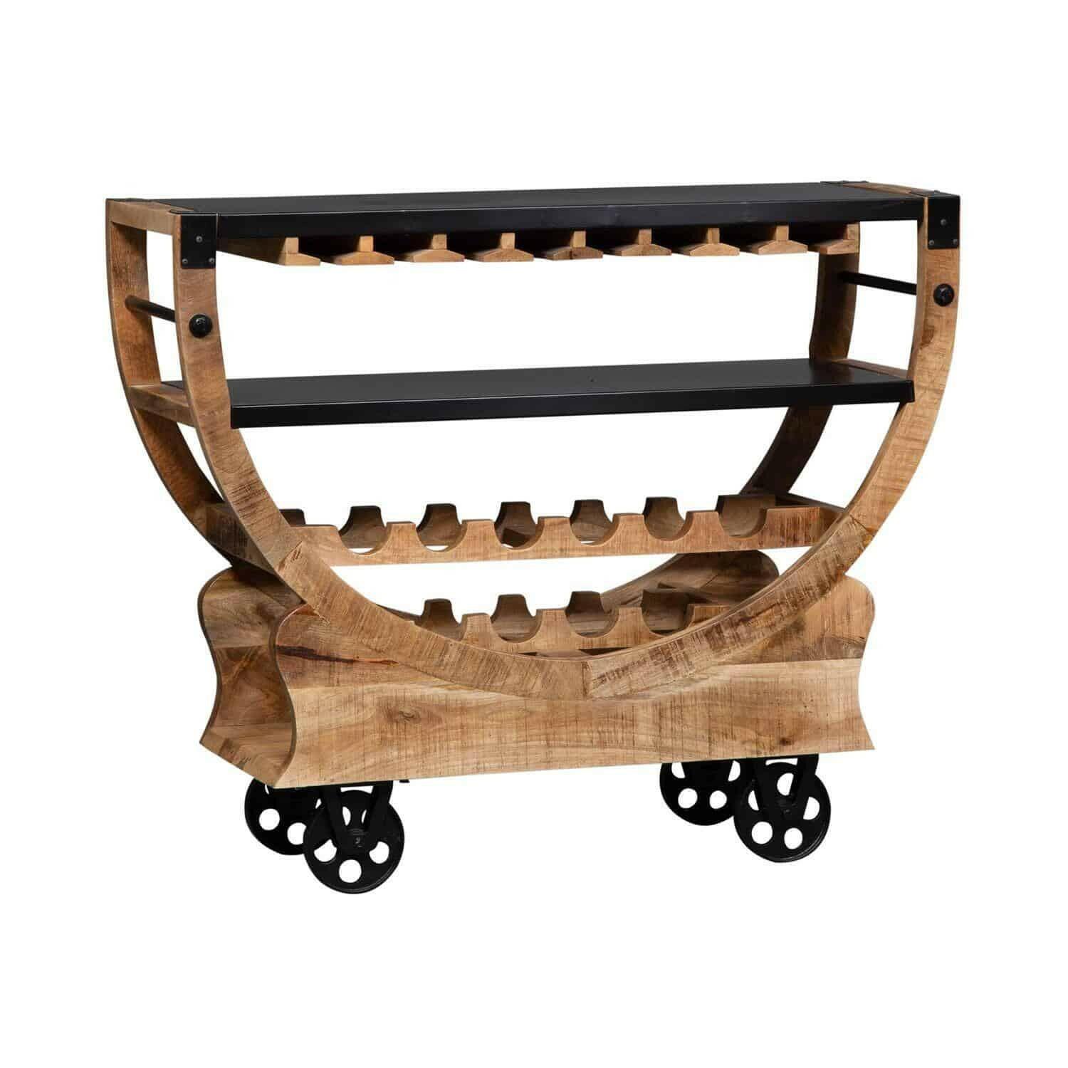 2052 AT4739 Danley Trolley - Heavy Duty Rolling Cart for Warehouse, Retail & Home Organization | Industrial Utility Cart with Wheels for Storage & Transport