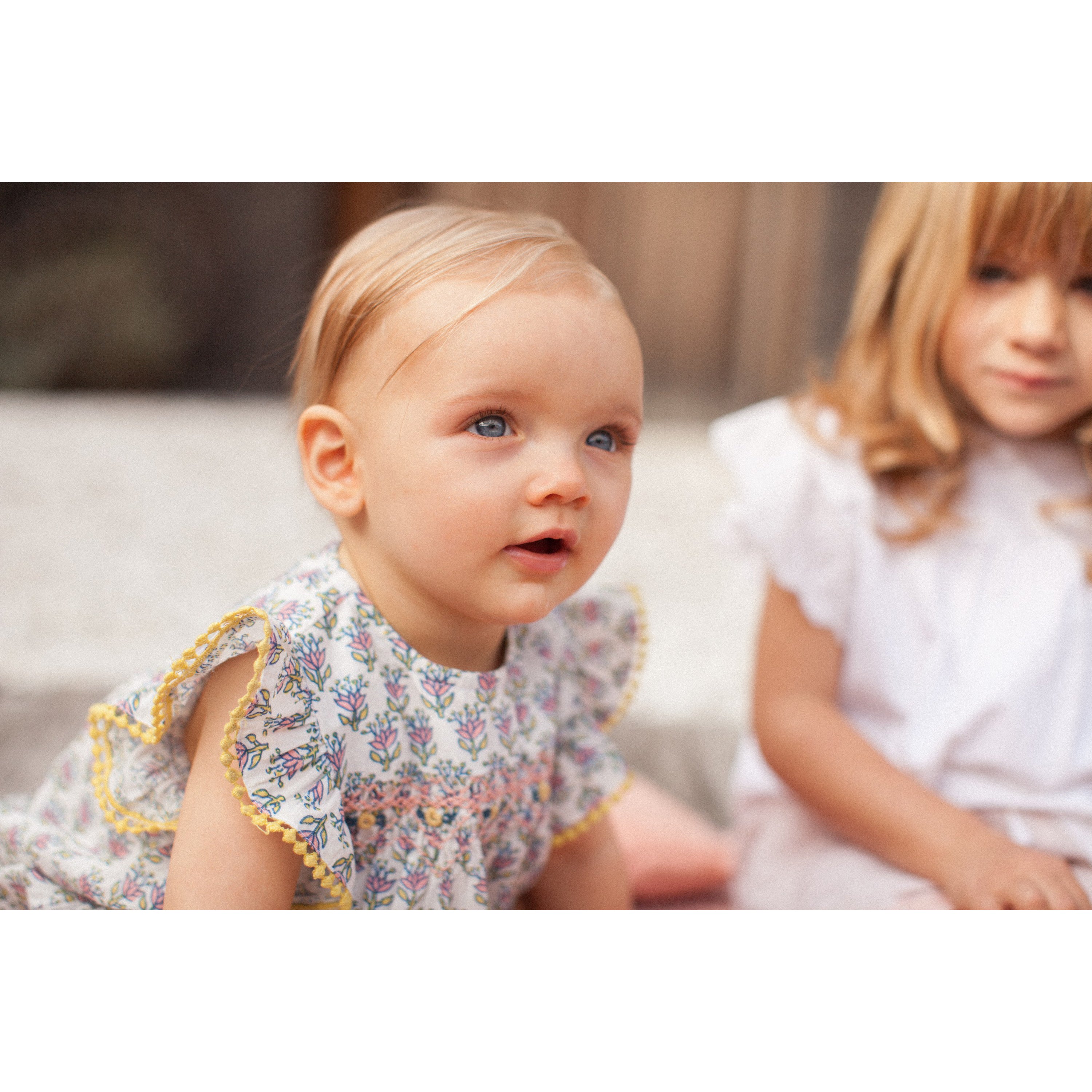 Bonheur du Jour Paris Baby BB Overall White - Soft & Stylish Infant Romper for Newborns - Perfect for Photos, Parties & Everyday Wear