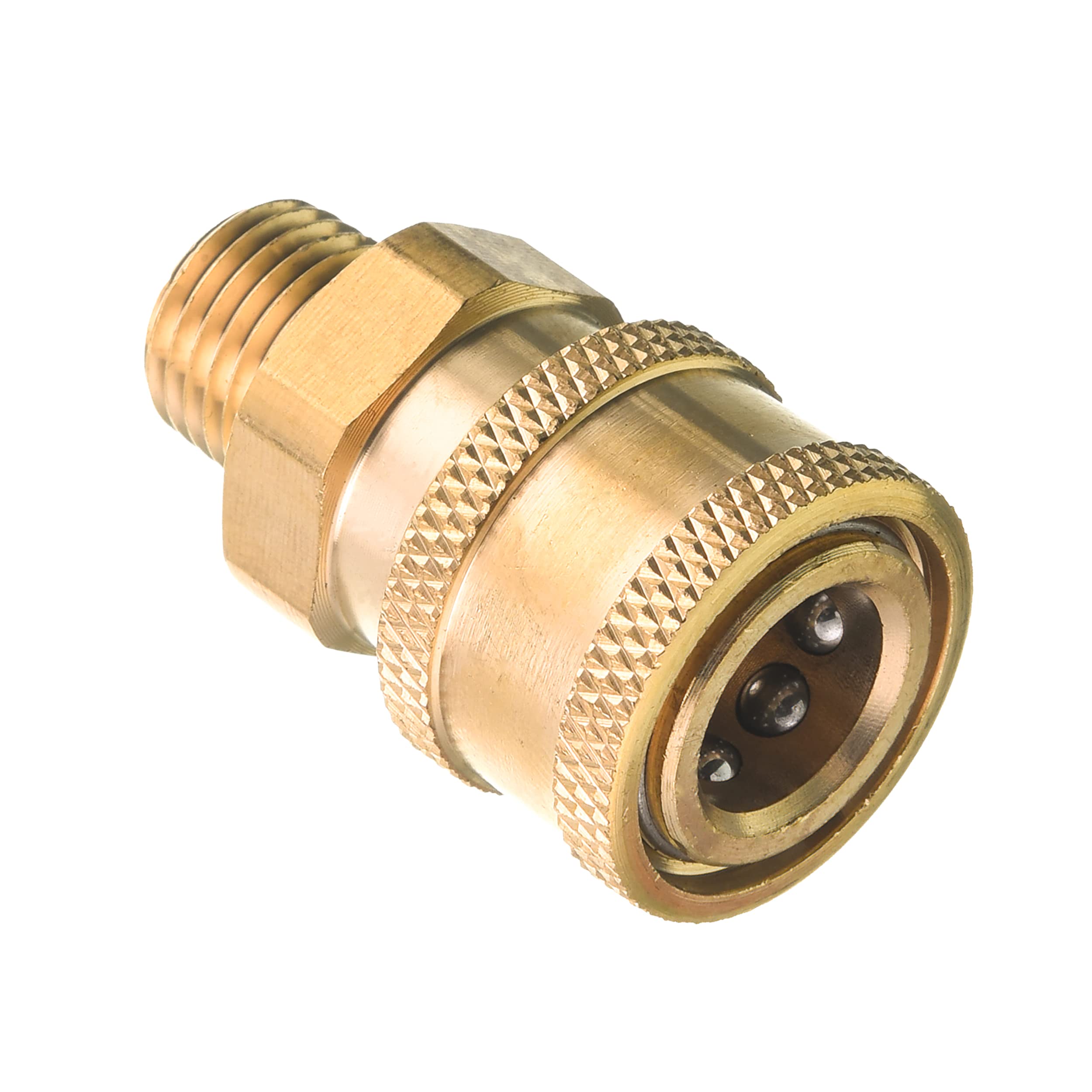 RIDGE WASHER 1/4 Inch Quick Connect to NPT Pressure Washer Couplers - High Flow Quick Disconnect Fittings for Power Washer, Garden Hose & Water Sprayer - Perfect for Car Washing, Deck Cleaning & Outdoor Use