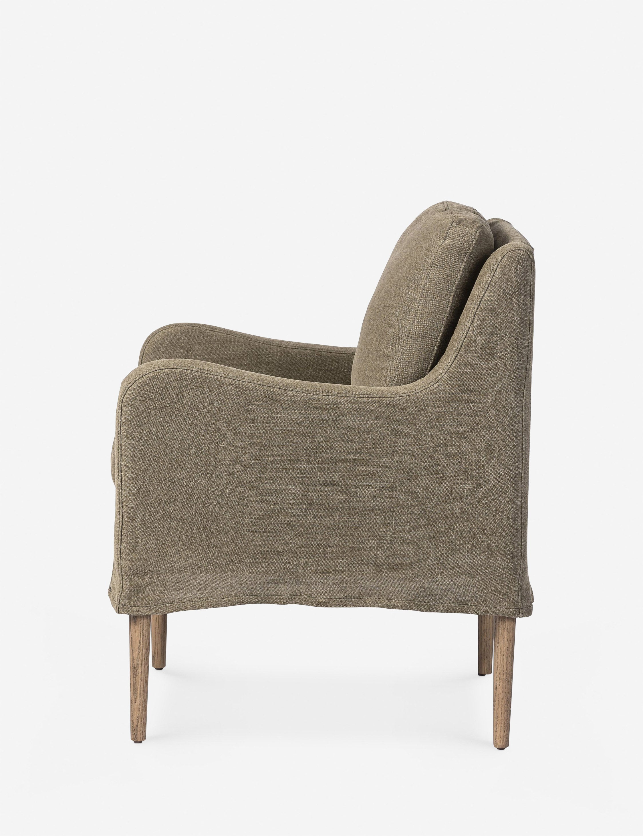 Aurelia Dining Chair by Amber Lewis x Four Hands - Modern Wooden Dining Chair for Kitchen, Dining Room & Home Decor - Perfect for Farmhouse, Rustic & Contemporary Interiors