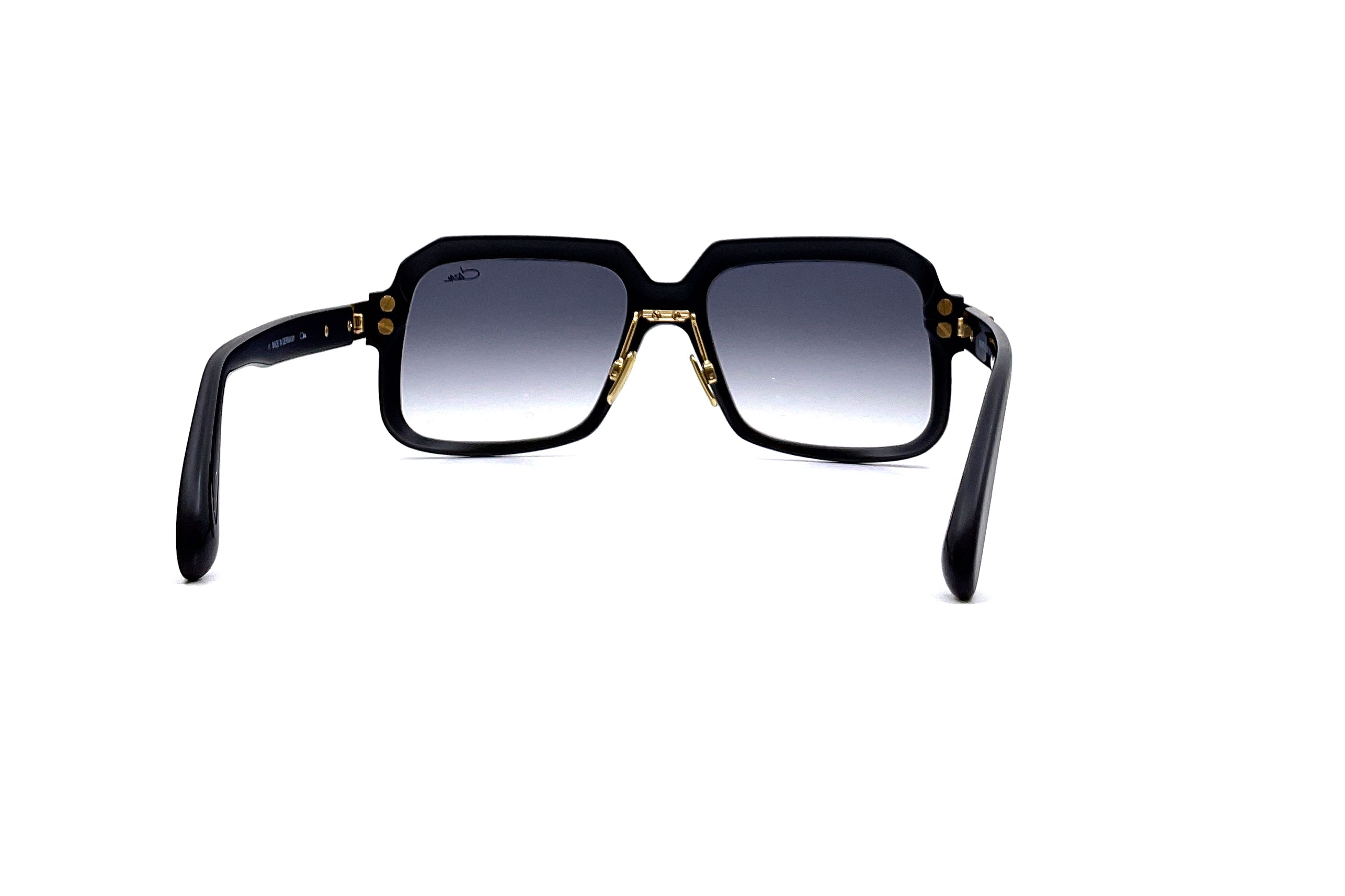 Cazal 607/3 ALU Sunglasses - Black/Gold Frame with UV Protection - Perfect for Outdoor Sports, Driving & Fashion Accessories