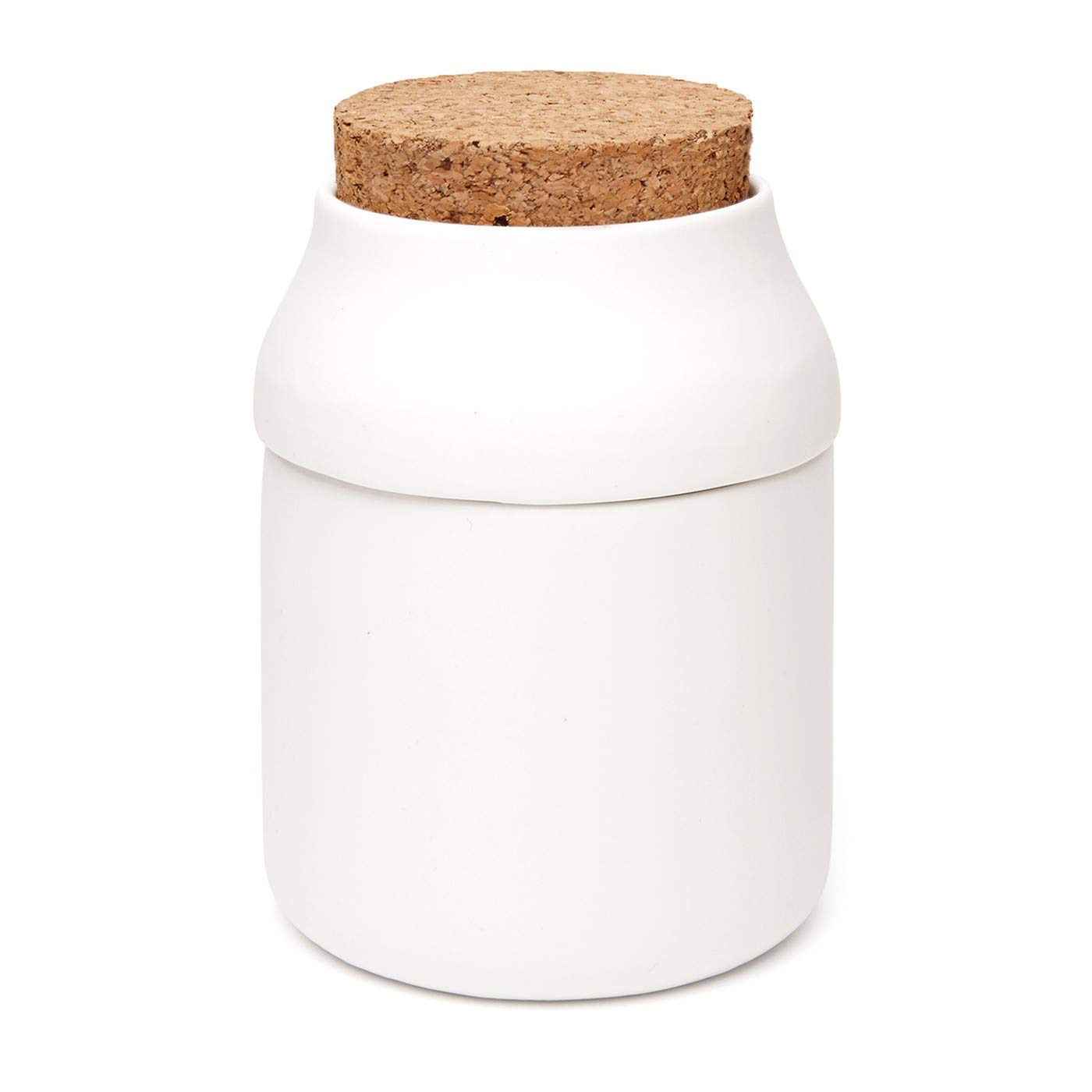 Premium Dual Chamber Ceramic Herb & Spice Grinder - Manual Kitchen Tool with Storage Container - Large White Jar for Fresh Herbs, Spices, Coffee - Perfect for Home Cooking, Baking & Meal Prep