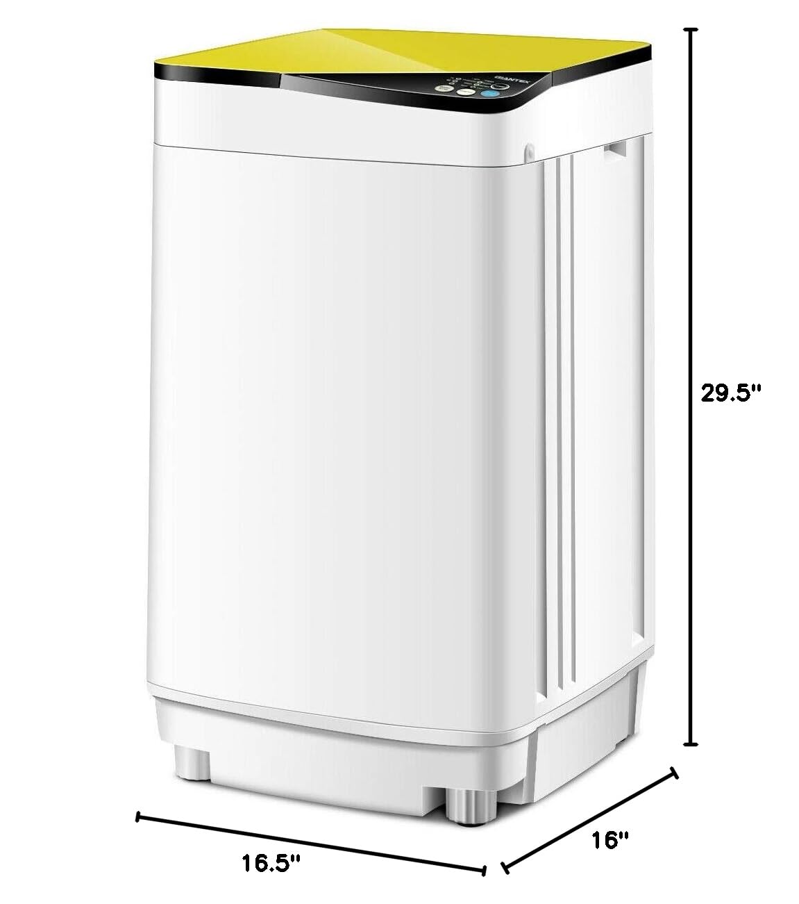 SAFEPLUS Full-Automatic Portable Mini Washing Machine - 7.7 lbs Capacity with Spin Dryer & Built-in LED Light | Perfect for Dorms, Apartments, RVs, Camping & Small Space Laundry Needs
