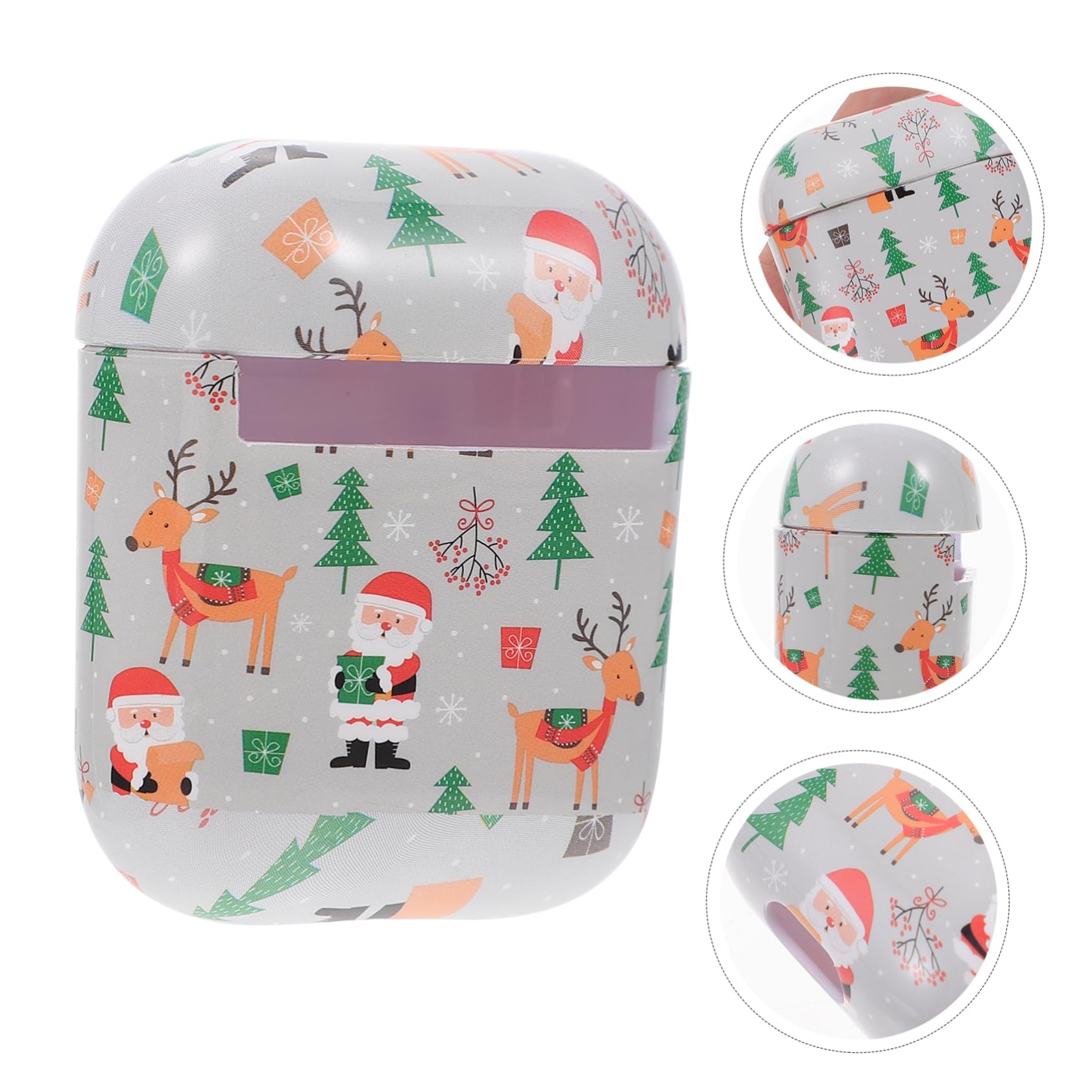 Gadpiparty Christmas Themed Headphone Case - Protective Hard Shell Earphone Organizer for Over-Ear Headphones, Portable Charger Storage | Perfect for Holiday Travel, Office Use & Headset Protection