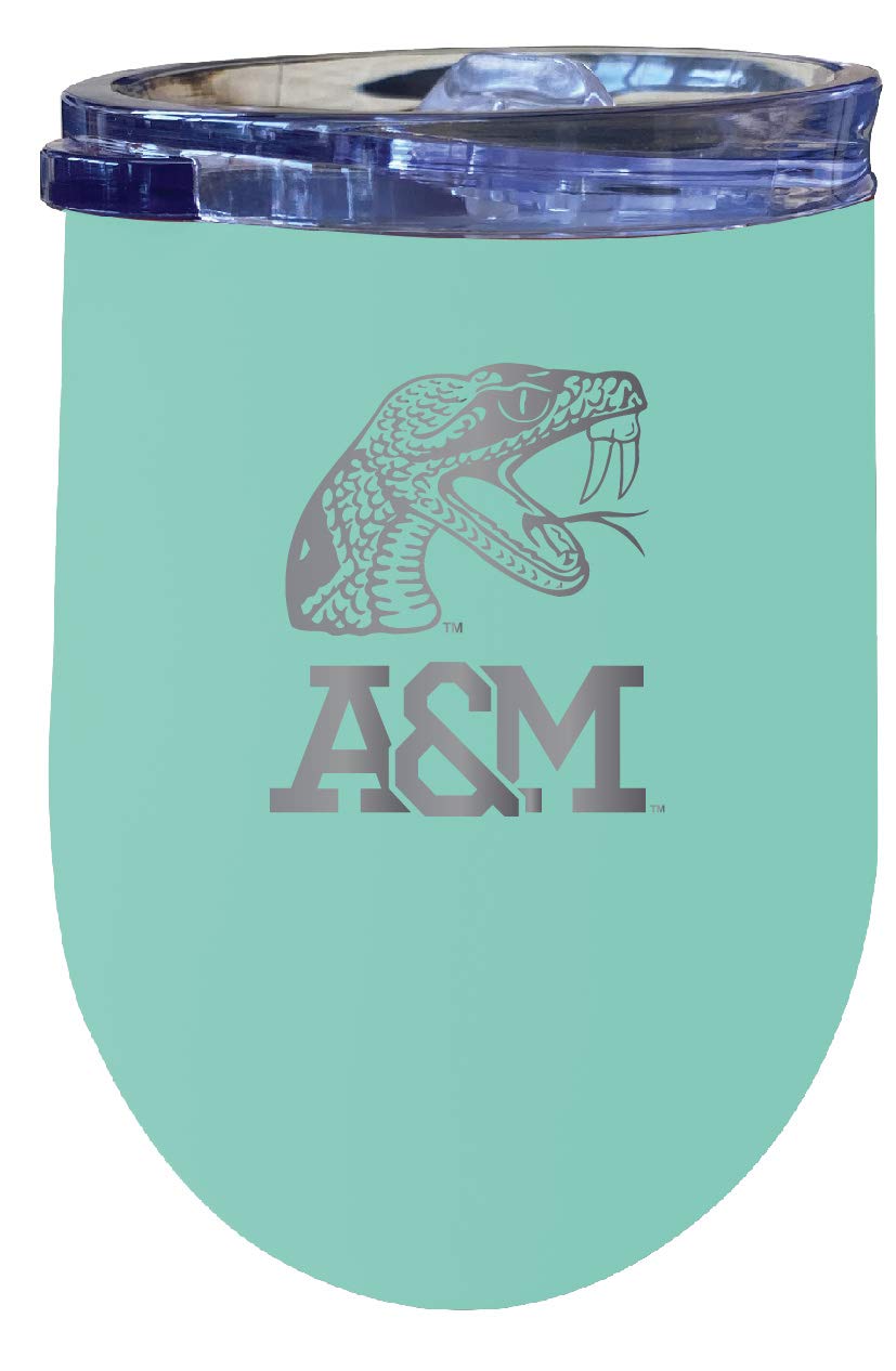 Florida A&M Rattlers 12oz Insulated Stainless Steel Wine Tumblers 2-Pack - Officially Licensed Collegiate Drinkware for Wine, Cocktails & Iced Beverages - Perfect for Tailgates, Game Days & Gifts