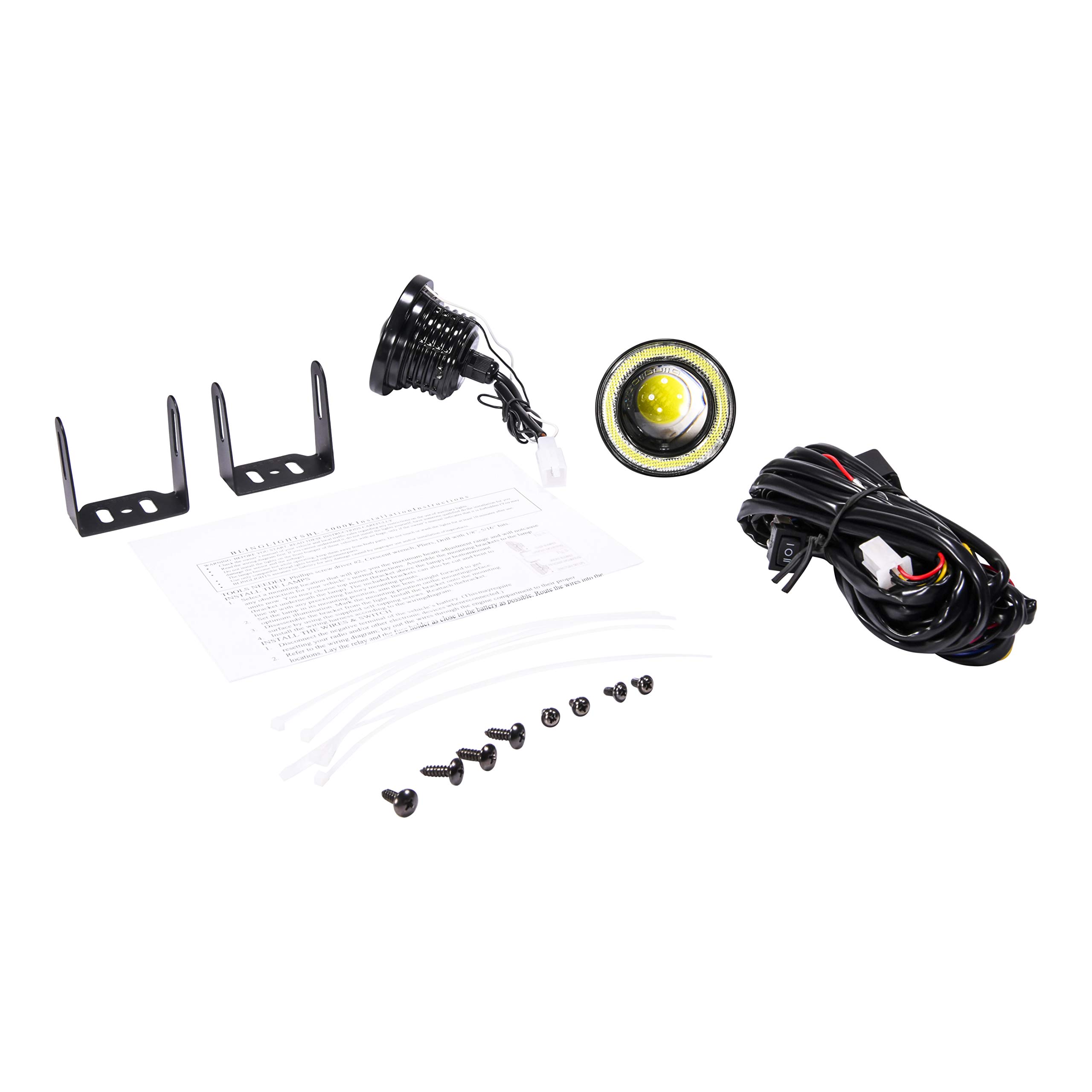 2001-2010 Honda Goldwing GL1800 Non-Halo Fog Lights - Durable LED Driving Lights for Night Visibility & Safety in Rain/Fog