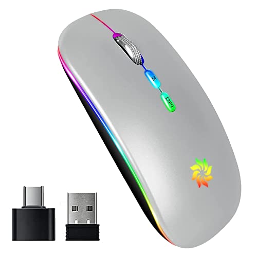 Silver with LED Backlit