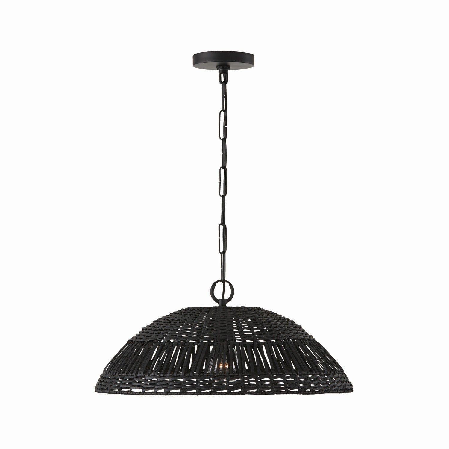 Capital Lighting One Light Pendant - Modern Ceiling Light Fixture for Kitchen, Dining Room & Bedroom | Dimmable LED Hanging Lamp with Adjustable Height