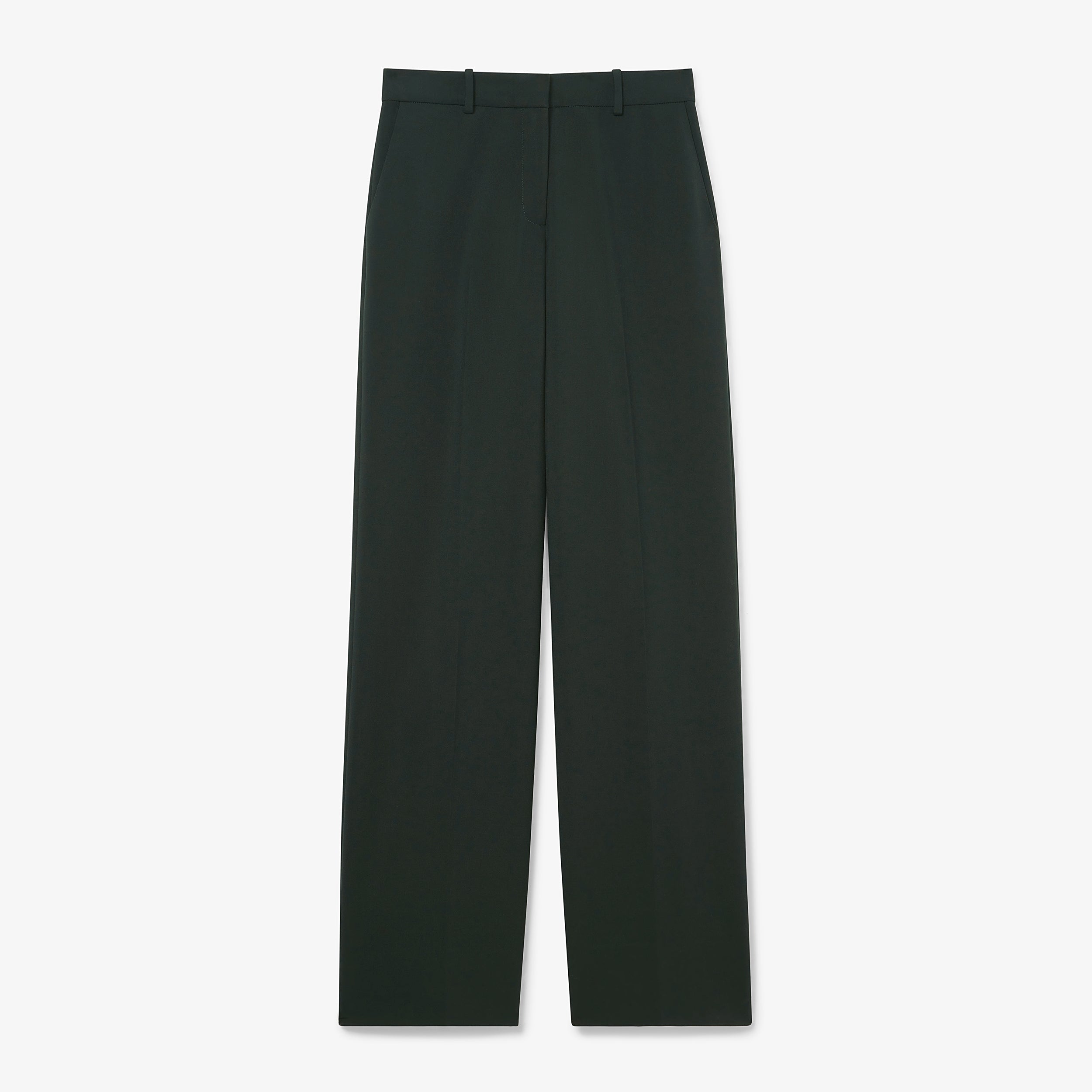 Tinsley Wide Leg Pants for Women - Stretchy Comfort Flex Suit Dark Emerald Green - Perfect for Office, Business Casual & Travel Outfits