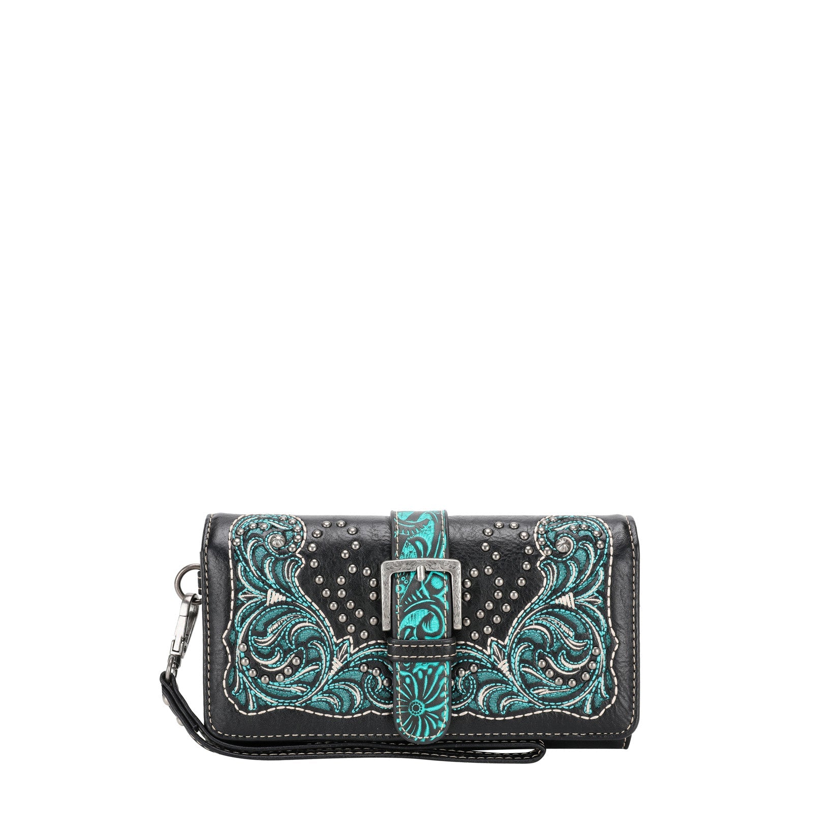 Montana West Cut Out Buckle Wallet for Women - Stylish Leather Wallet with Card Slots & ID Window - Perfect for Everyday Use, Travel & Gift Giving