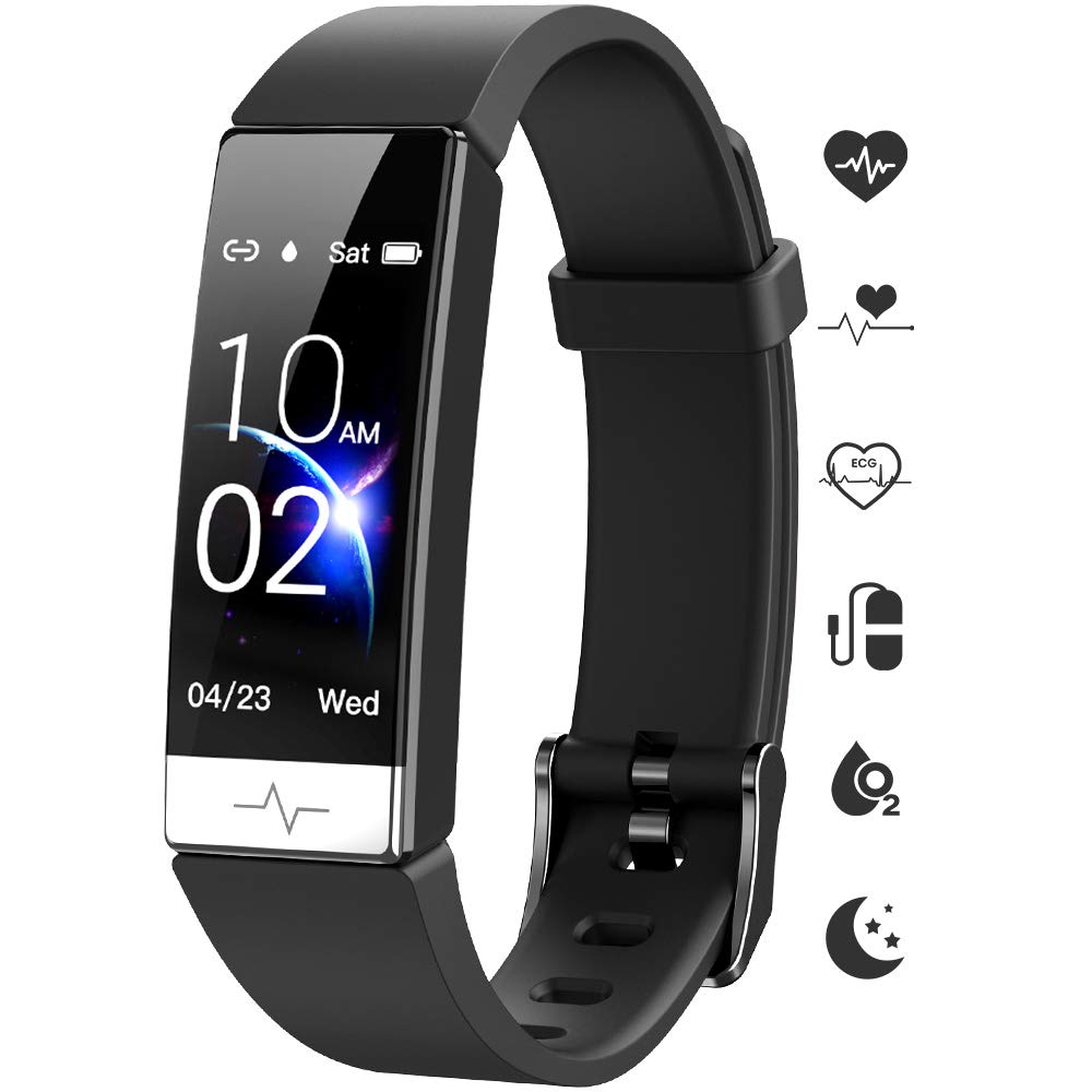 GOGUM Fitness Tracker with Heart Rate Monitor, IP68 Waterproof Activity Tracker, HRV Health Watch, SPO2 Blood Oxygen & Blood Pressure Monitor, Sleep Tracking, 11 Sport Modes - for Women & Men - Perfect for Running, Swimming, Gym Workouts & Daily Health Monitoring