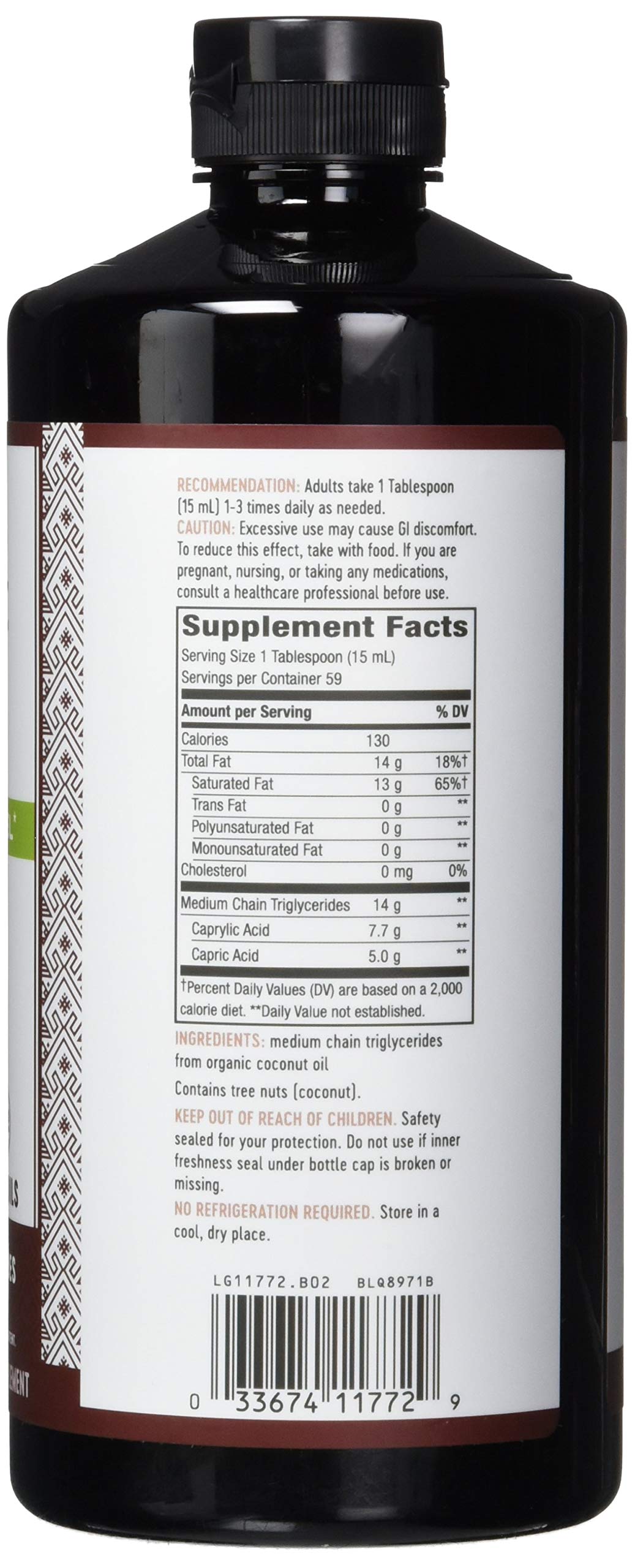 Nature's Way Pure Coconut MCT Oil - 14g MCTs Per Serving, No Fillers, 30 Fl Oz (Pack of 6) | Keto Diet, Coffee Booster & Energy Supplement for Weight Management