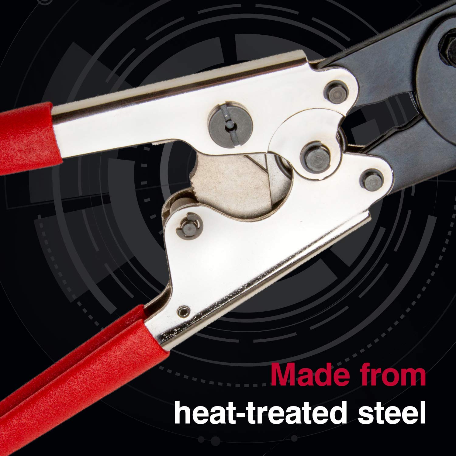 Professional Ratcheting Wire Crimper Tool - Master Appliance Pro Crimping Pliers for Electric & Heat Shrink Connectors (Model 35084) - Perfect for Electrical Wiring, DIY Projects & Automotive Repairs