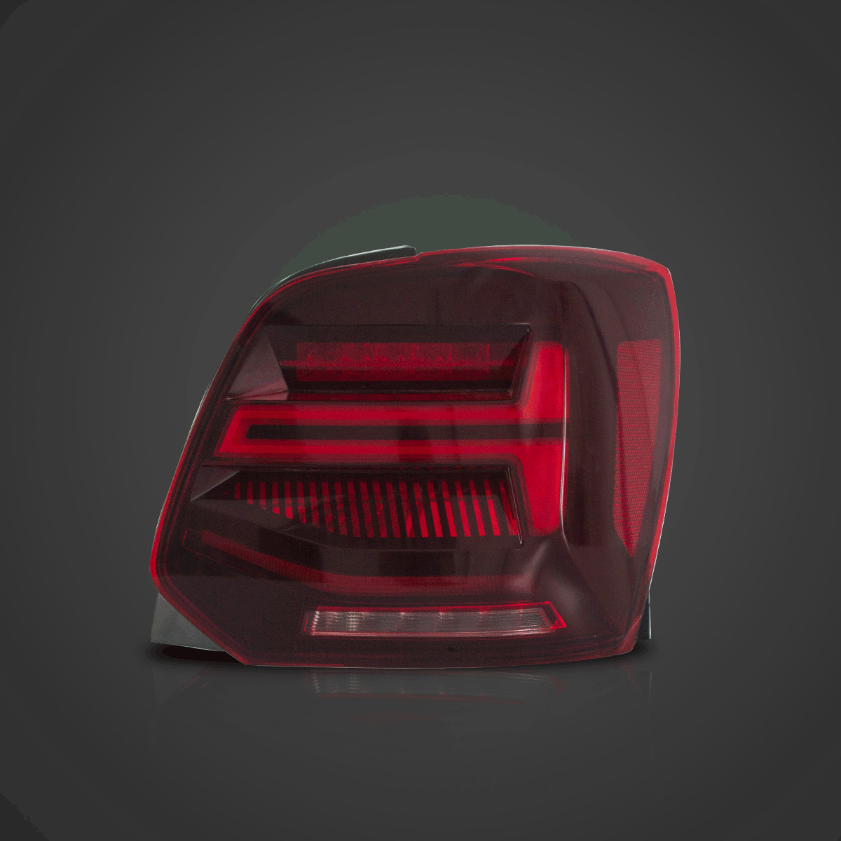 LED Tail Light Assembly with Sequential Turn Signal for 2009-2017 Volkswagen Polo 5th Gen (LWB/SWB) - Replacement Car Lights for Enhanced Visibility & Style - Perfect for Night Driving & Custom Upgrades