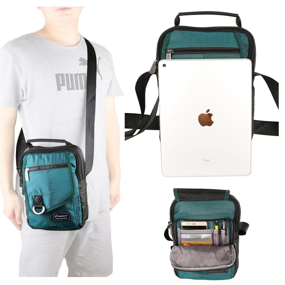 Stylish Vertical Messenger Bag - Crossbody & Shoulder Work Satchel for iPad, Tablet, Kindle | Perfect for Commuting, Business Travel & College Campus Use