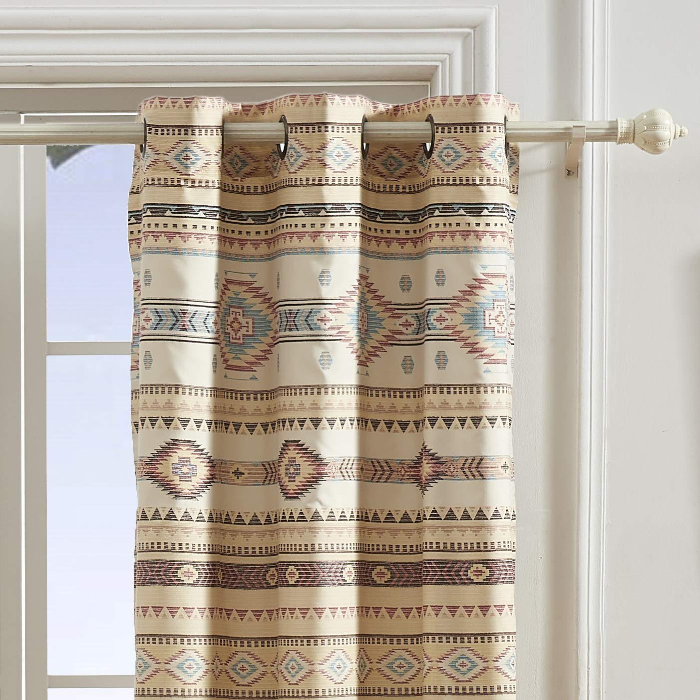 Phoenix Curtain Panel Pair 84 Inch - Blackout Window Drapes for Living Room & Bedroom - Thermal Insulated Room Darkening Curtains