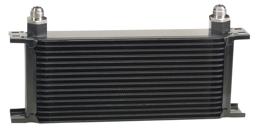 Derale 51608 16-Row Plate Cooler Kit - Black for High-Performance Cooling