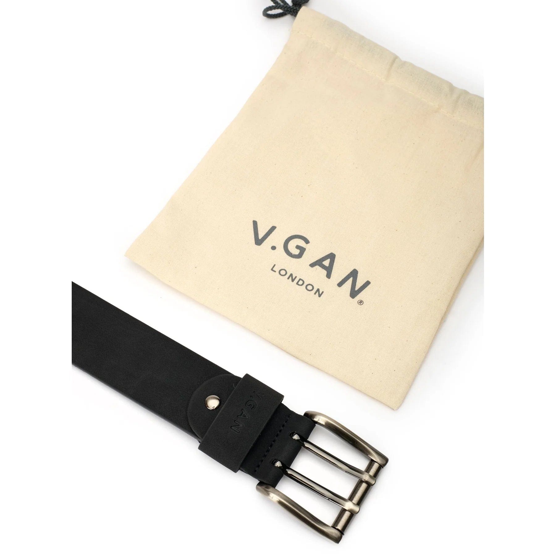Vegan Leather Belt for Men - Stylish & Durable Black Casual Belt | Perfect for Office, Jeans & Everyday Wear