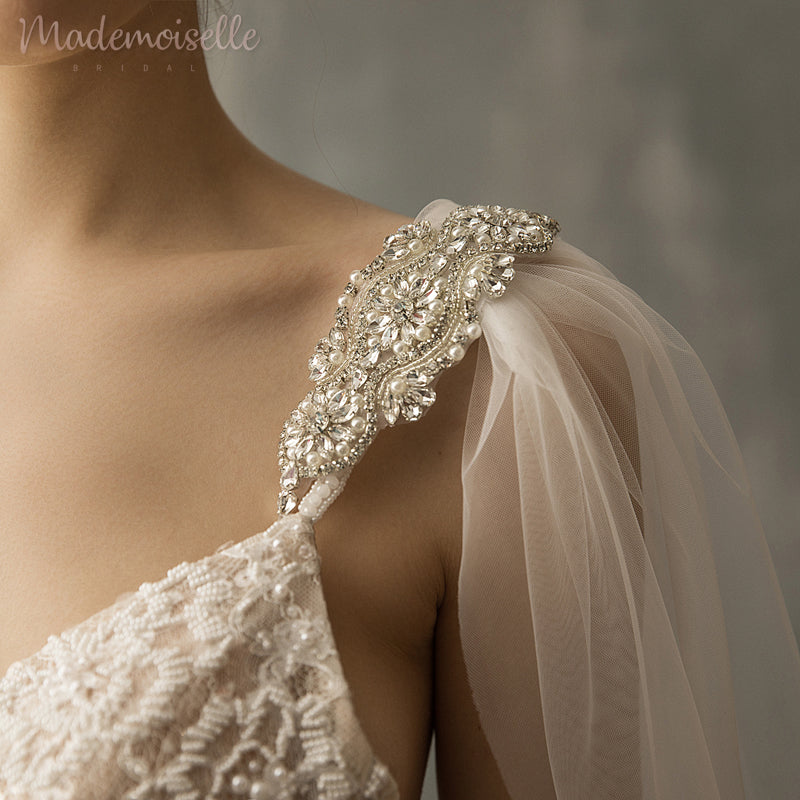 Cynthia Cape Veil - Elegant Wedding Accessory for Brides, Bridesmaids & Formal Events | Perfect for Beach, Church & Outdoor Ceremonies
