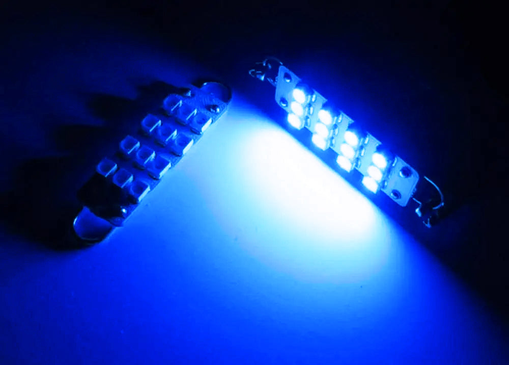 12 SMD Blue LED Bulbs for Dodge RAM Durango Dakota Jeep Wrangler Underhood Lamp - Upgrade Interior Lighting for Night Visibility & Style