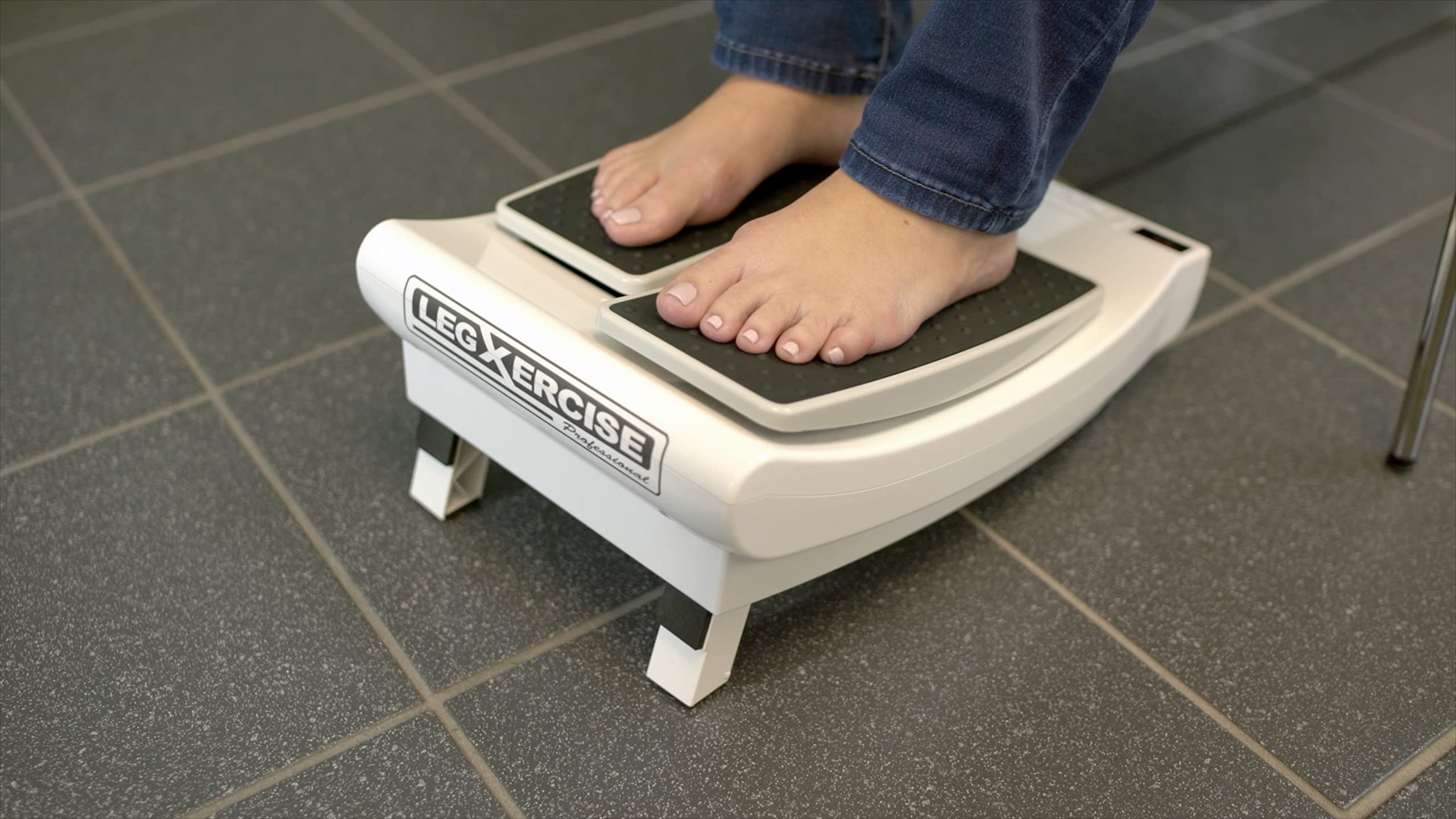 LegXercise Pro - Wireless EMS Foot & Leg Massager for Pain Relief, Muscle Stimulation - Portable Electric Massager for Home, Office & Travel Use
