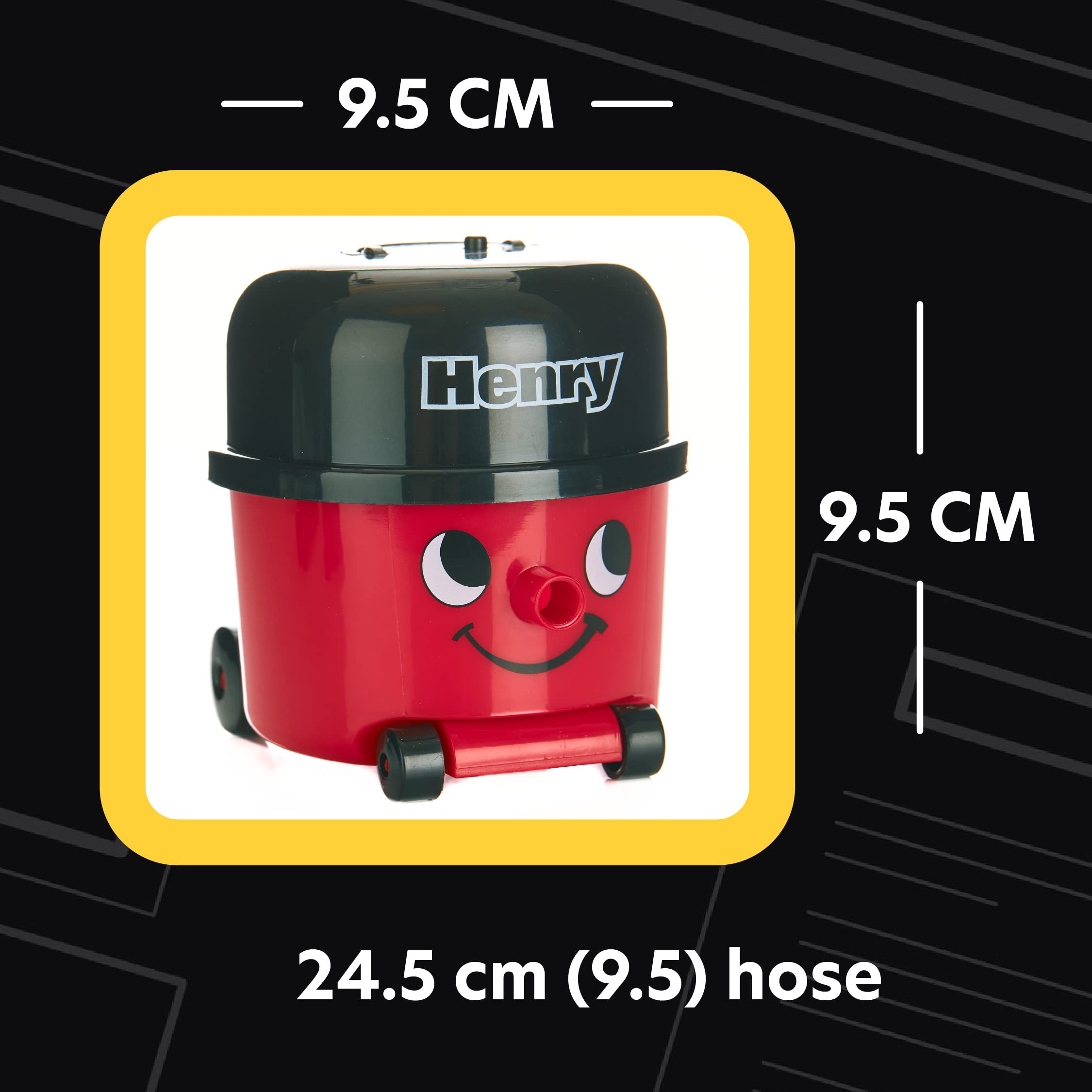 Paladone Henry Hoover Desk Mini Vacuum - Cordless Keyboard & Computer Cleaner, Novelty Desktop Dust Cleaner for Office, Home & Workspace | Perfect for PC, Laptop, Keyboard & Electronics Cleaning