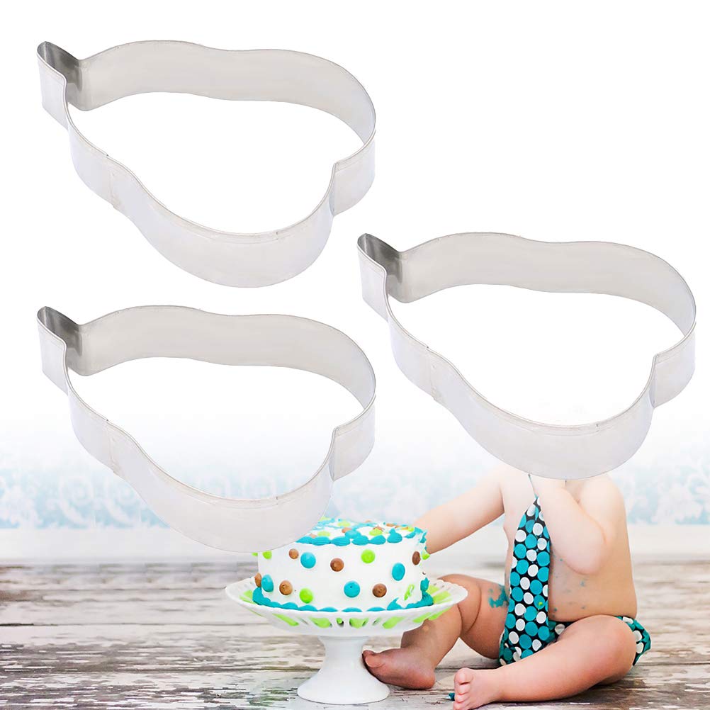3-Piece Stainless Steel Baking Molds Set - DIY Cake, Dessert & Fondant Molds for Home Baking, Party Treats, and Creative Cake Decorating