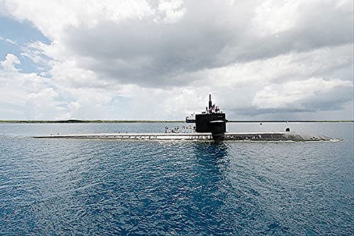 USS Oklahoma City SSN 723 Submarine Photo Print - Navy Ship Wall Art for Home & Office Decor