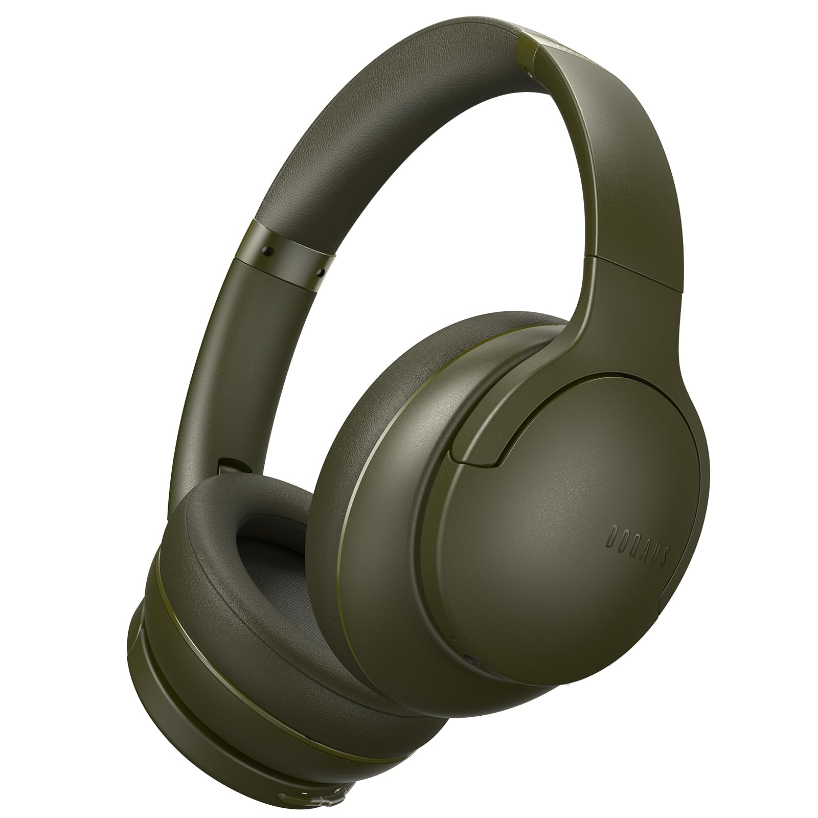 DOQAUS Wireless Bluetooth Headphones Over Ear with 90H Playtime, HiFi Stereo Sound, Deep Bass & Built-in Mic - Foldable Lightweight Headset with 3 EQ Modes for iPhone, Android, PC - Perfect for Travel, Office, Gym & Home Use (Green)