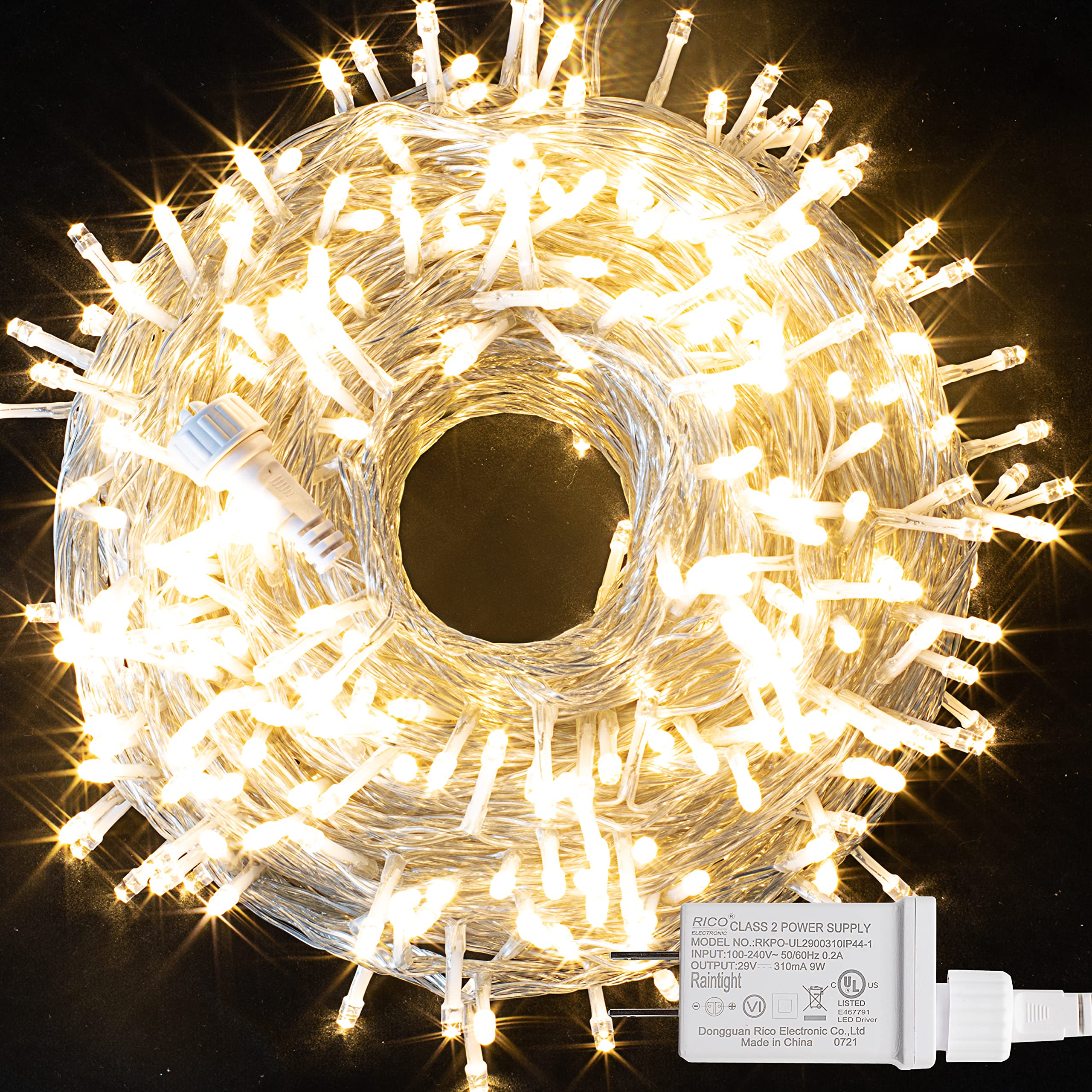 400 LED String Lights, 141.1Ft Christmas Lights with 8 Modes - Waterproof Plug-in Mini Fairy Lights for Indoor & Outdoor Holiday Decorations (Warm White) | Perfect for Christmas Tree, Wedding, Party, Bedroom, Garden & Patio Decor