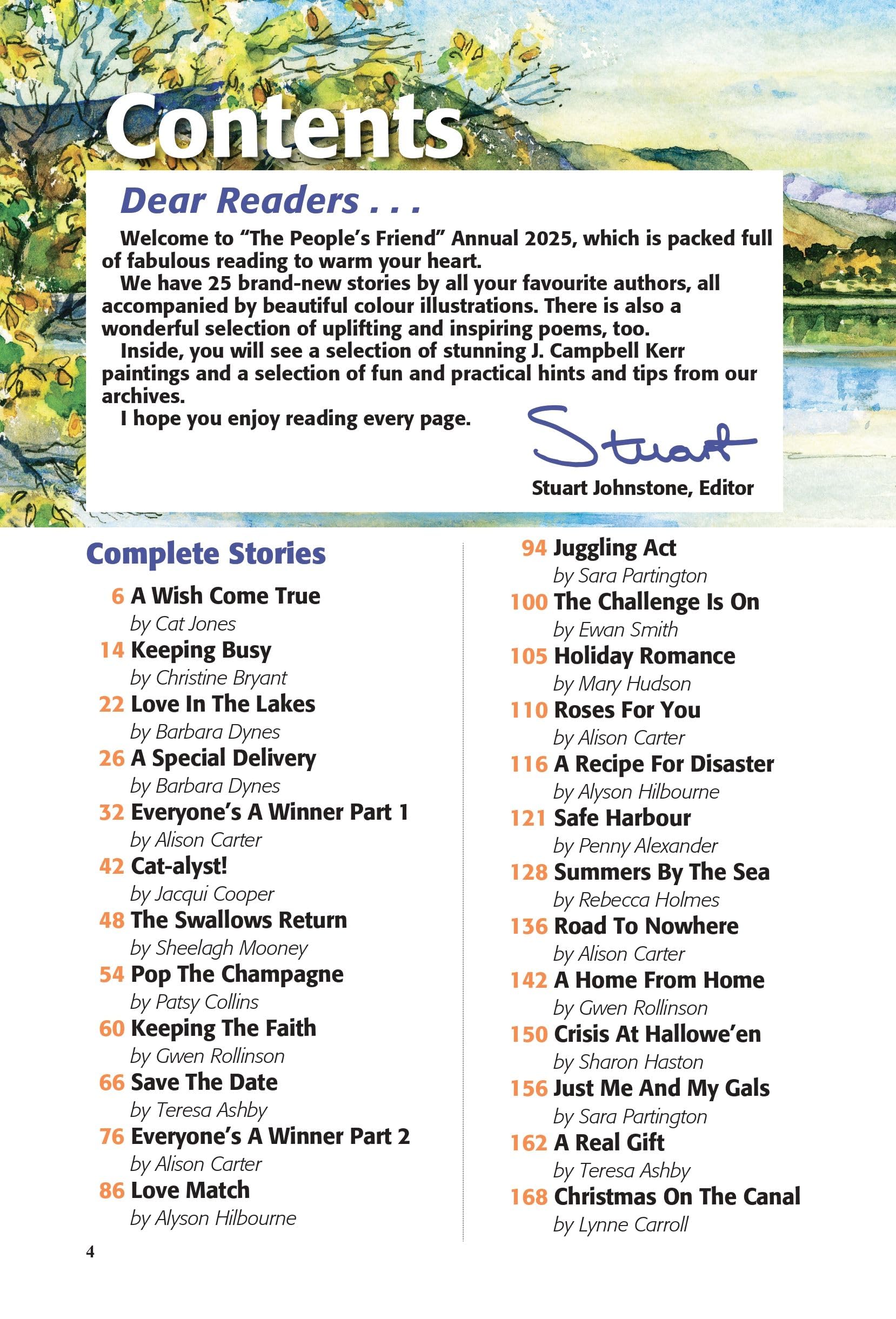 The People's Friend Annual 2025 - Heartwarming Stories, Recipes & Crafts | Perfect Gift for Book Lovers & Seniors | Cozy Reading for Winter Nights & Relaxing Weekends
