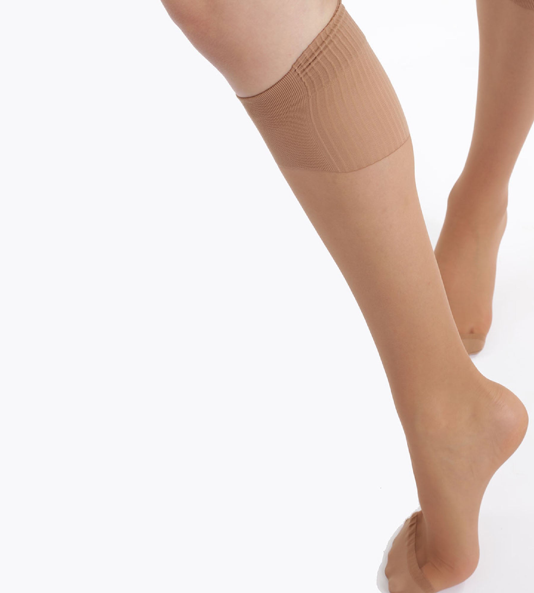 2 Pairs of Absolute Flex 20D Cinnamon Sheer Tights - Ultra Comfortable & Stretchy for Everyday Wear, Work, or Special Occasions
