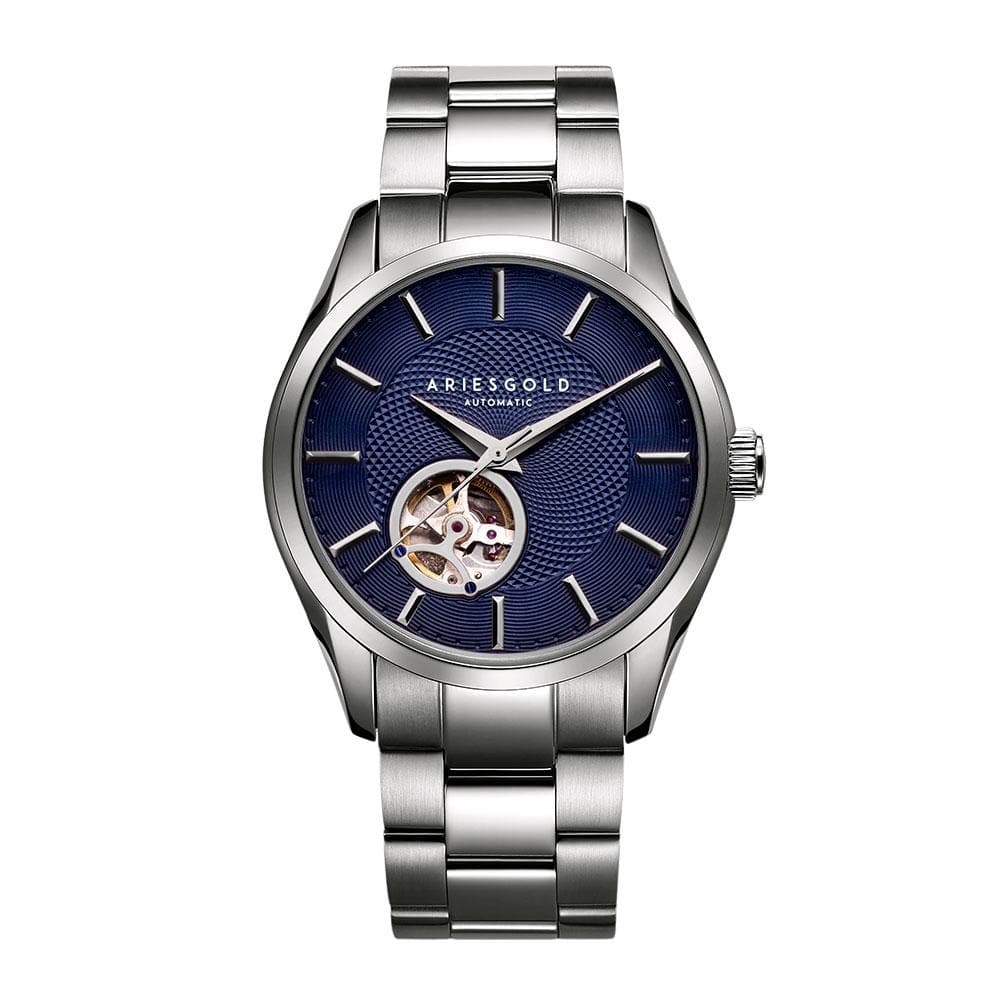 ARIES GOLD INSPIRA G 9022 S BU Men's Luxury Watch - Waterproof Stainless Steel Chronograph for Business & Formal Occasions