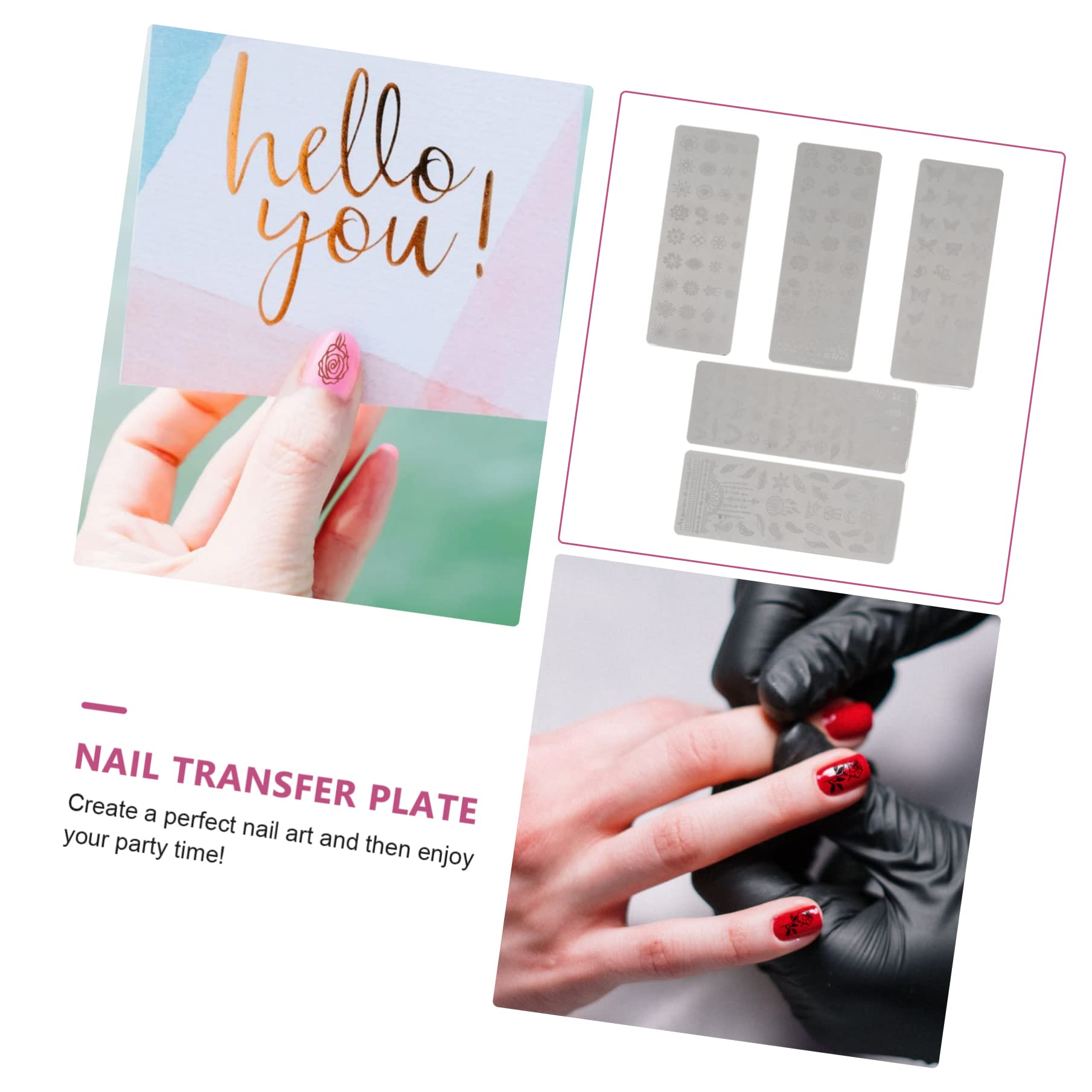 Beaupretty 15 Pcs Nail Stamping Plates Kit with Silicone Stamper - Professional Nail Art Design Tools Set, Metal Template & Image Plates for DIY Manicure - Perfect for Salon, Home Use & Gift Giving