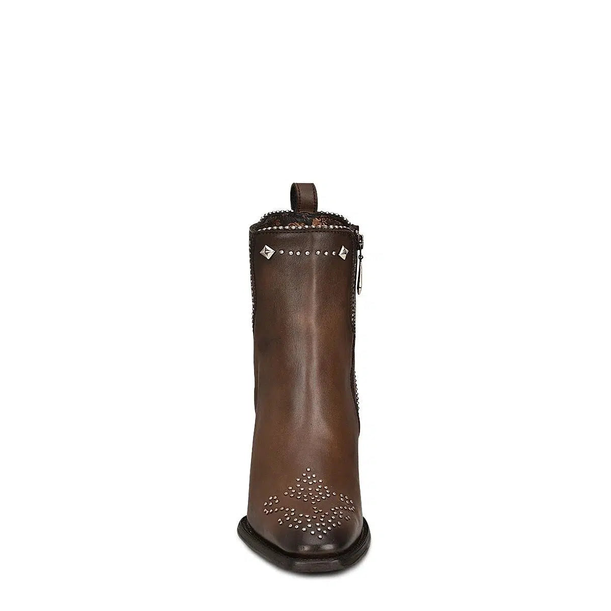 Cuadra Brown Fashion Cowboy Cowhide Leather Ankle Boots for Women - Western Style Booties for Casual Outfits & Country Events