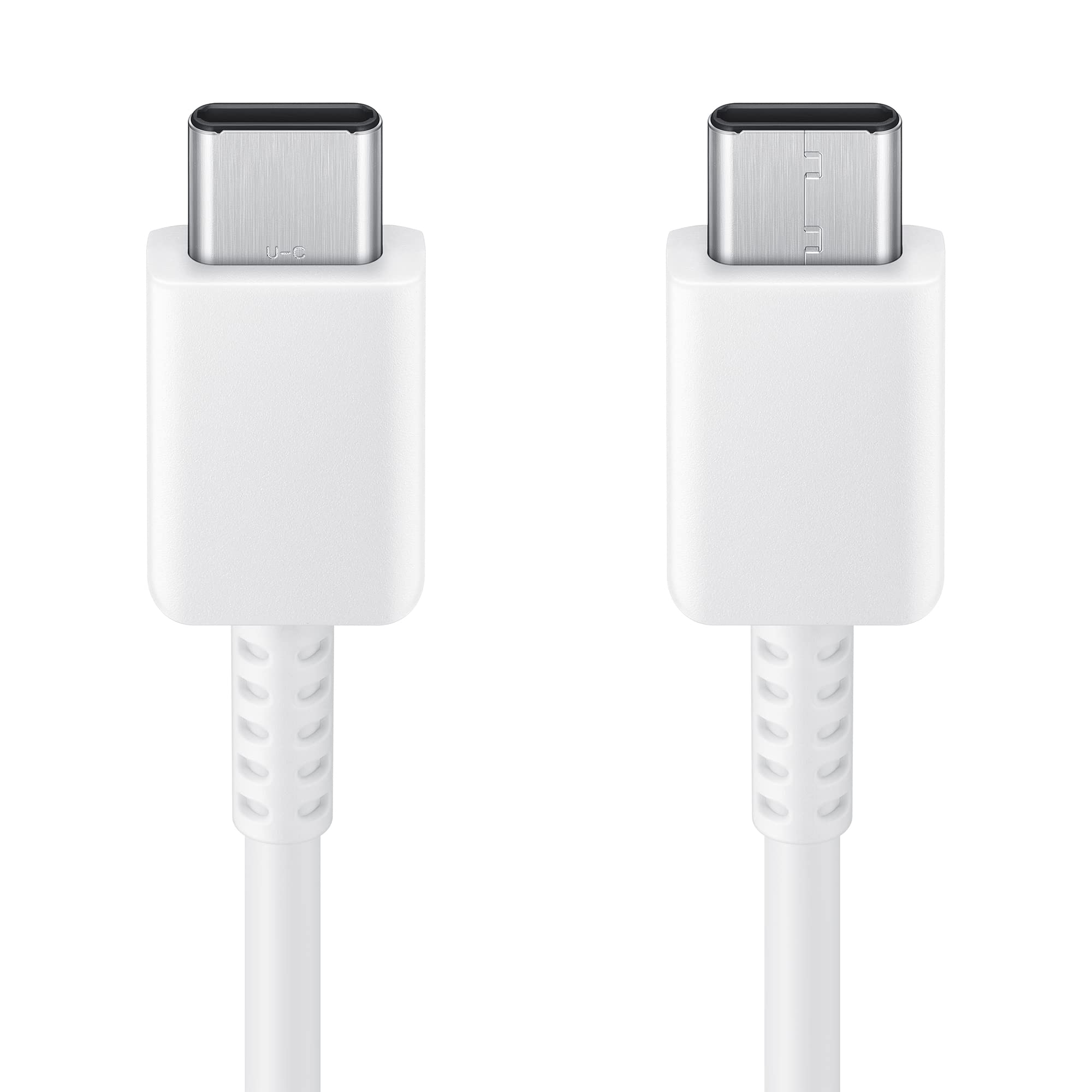 Samsung EP-DX310 USB Type-C to USB Type-C Fast Charging Cable (3A, 1.8m/6ft) - White - Compatible with Galaxy S23/S22/S21, Note 20, Tab S8 & More - Perfect for Home, Office & Travel Charging
