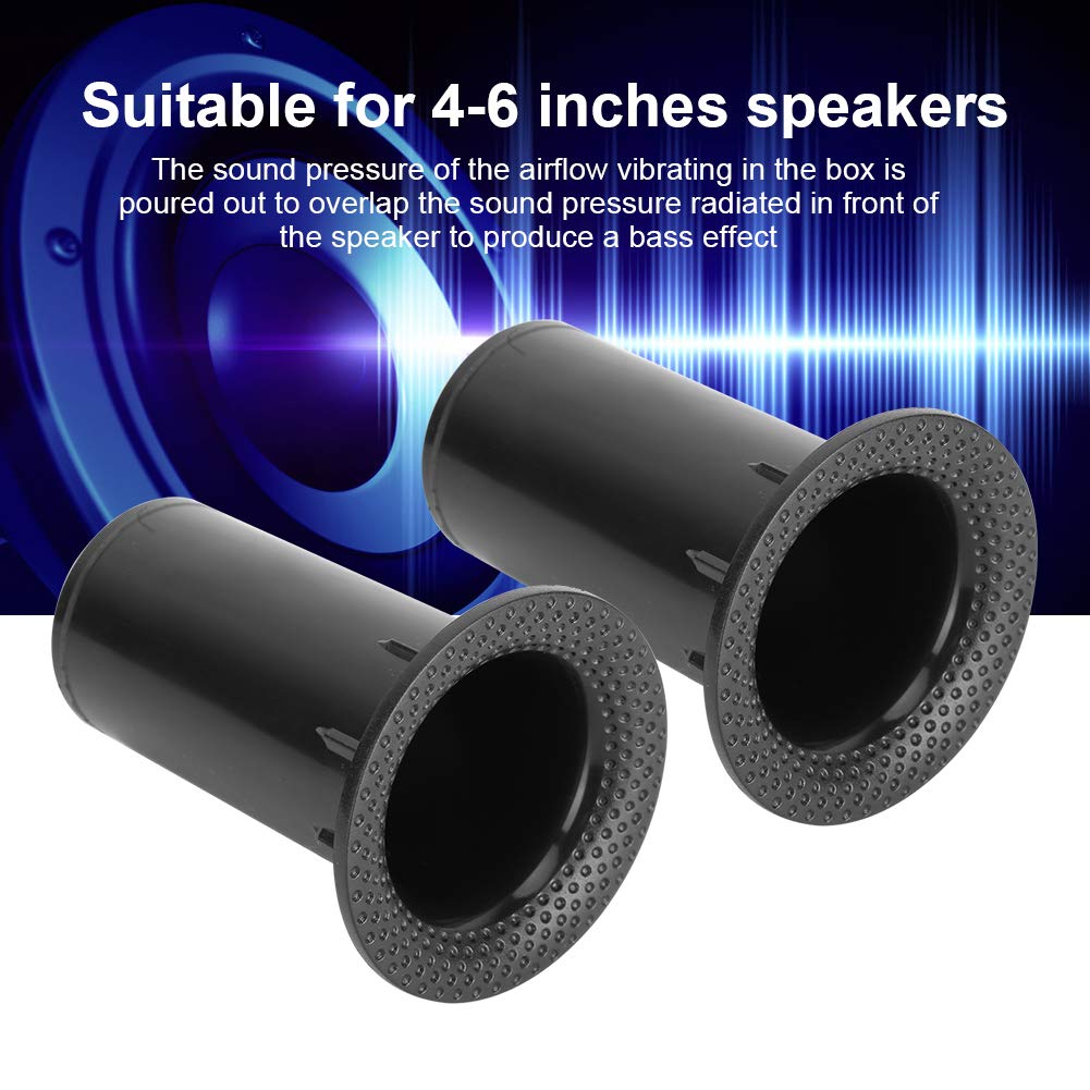Durable Woofer Connector Tube - High-Quality Inverter Speaker Vent Port for Enhanced Bass Effect | Sturdy & Lightweight Design (3-5 Inch Tube Opening, 80mm Length) | Perfect for Home Theater, Car Audio & DIY Speaker Projects