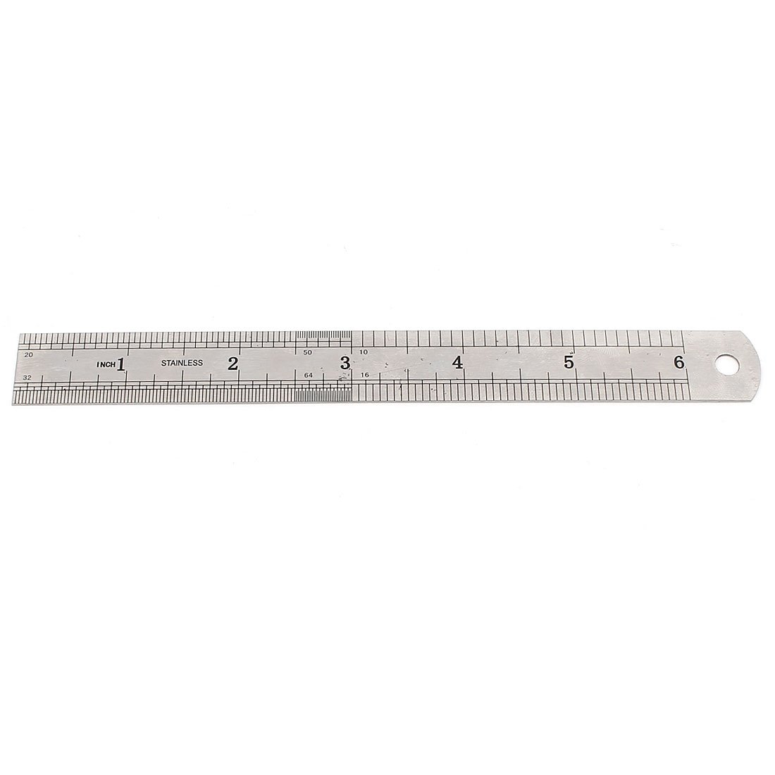 uxcell Stainless Steel Double-Sided Metric & Imperial Ruler - 15cm (6 Inch) Straight Edge Measuring Tool for DIY, Crafting, and Engineering Projects