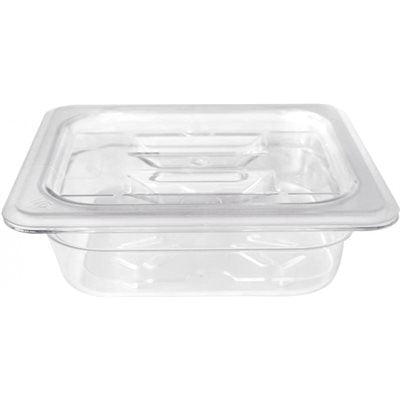 1/6 Size Clear Food Pan with 2.5