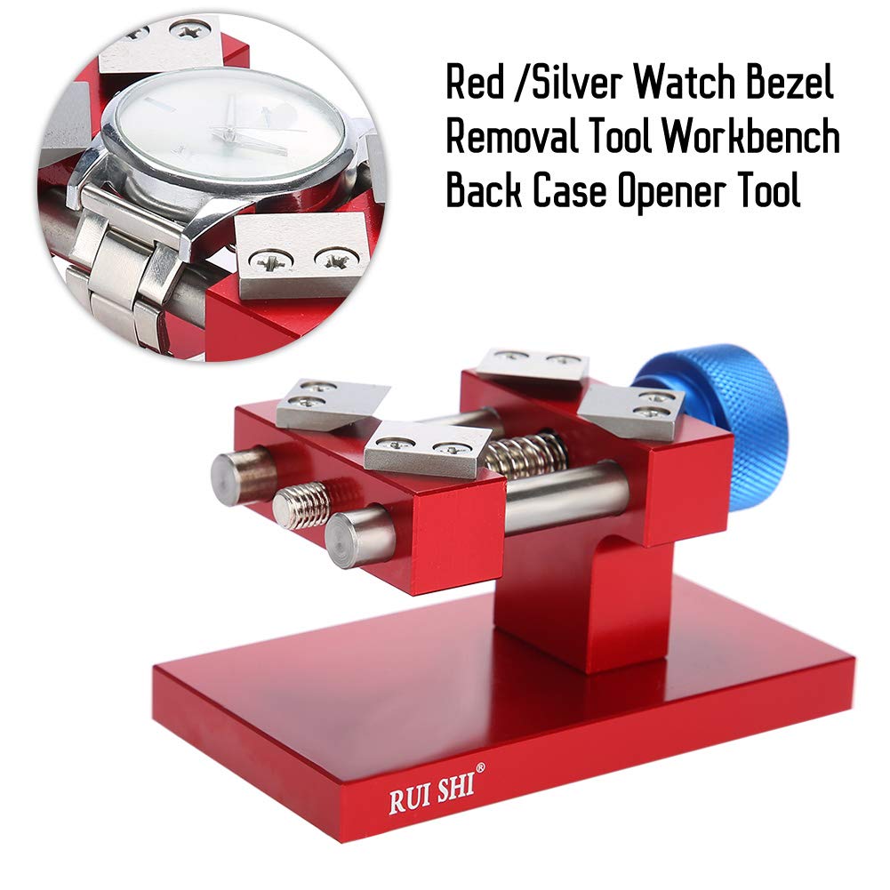 Professional Watch Bezel Opener & Back Case Remover Tool - Precision Watch Repair Kit for Watchmakers (Red) | Ideal for Watch Repair, Maintenance & DIY Projects