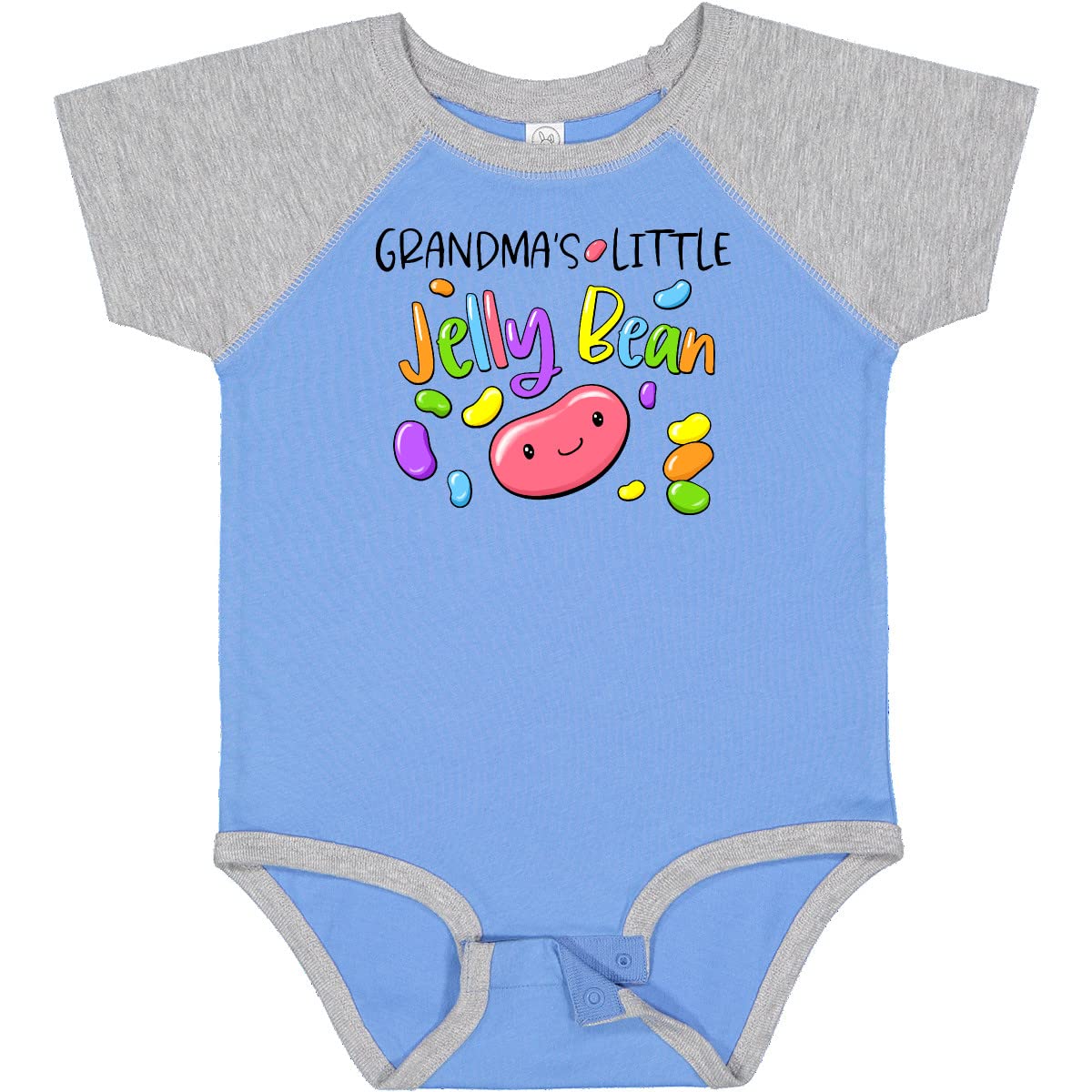 Inktastic Grandma's Little Jellybean Cute Easter Candy Baby Bodysuit - Soft Cotton Onesie for Newborns & Infants - Perfect Easter Gift, Baby Shower Present & Holiday Outfit