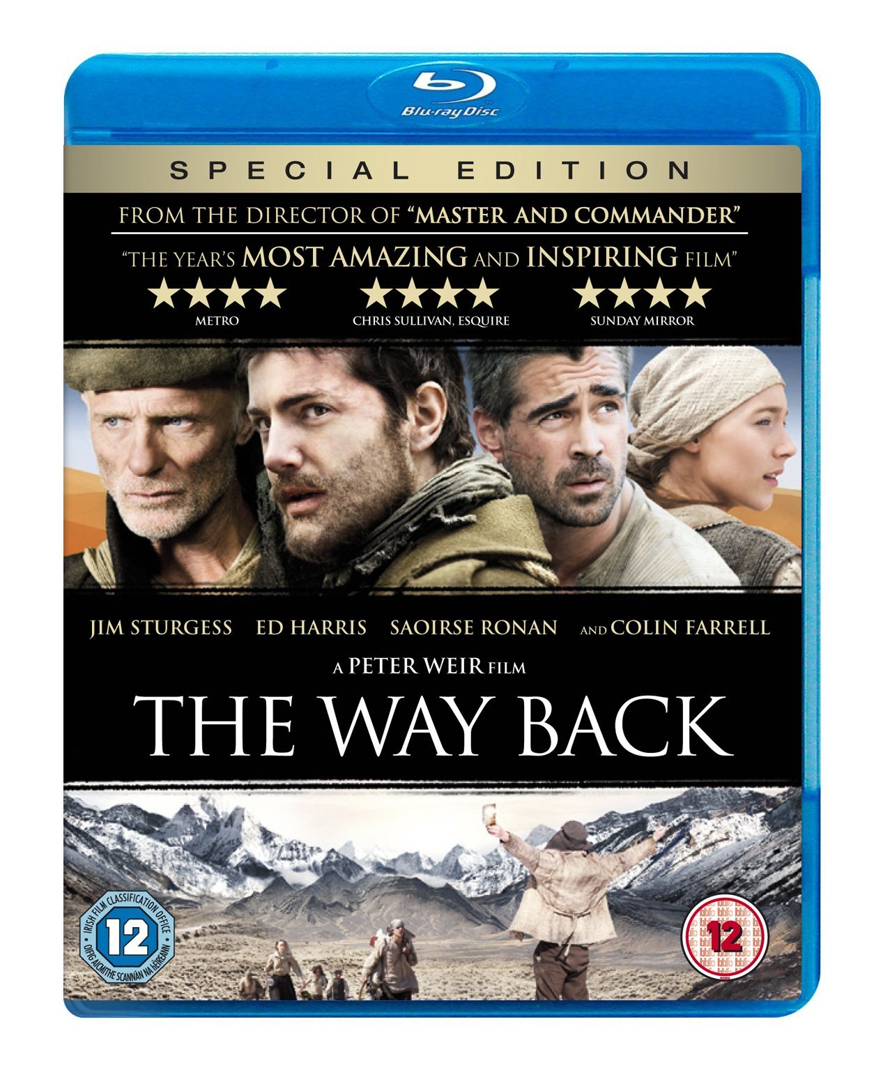 The Way Back Blu-ray Movie - Inspirational Sports Drama - Perfect for Movie Nights & Gifting